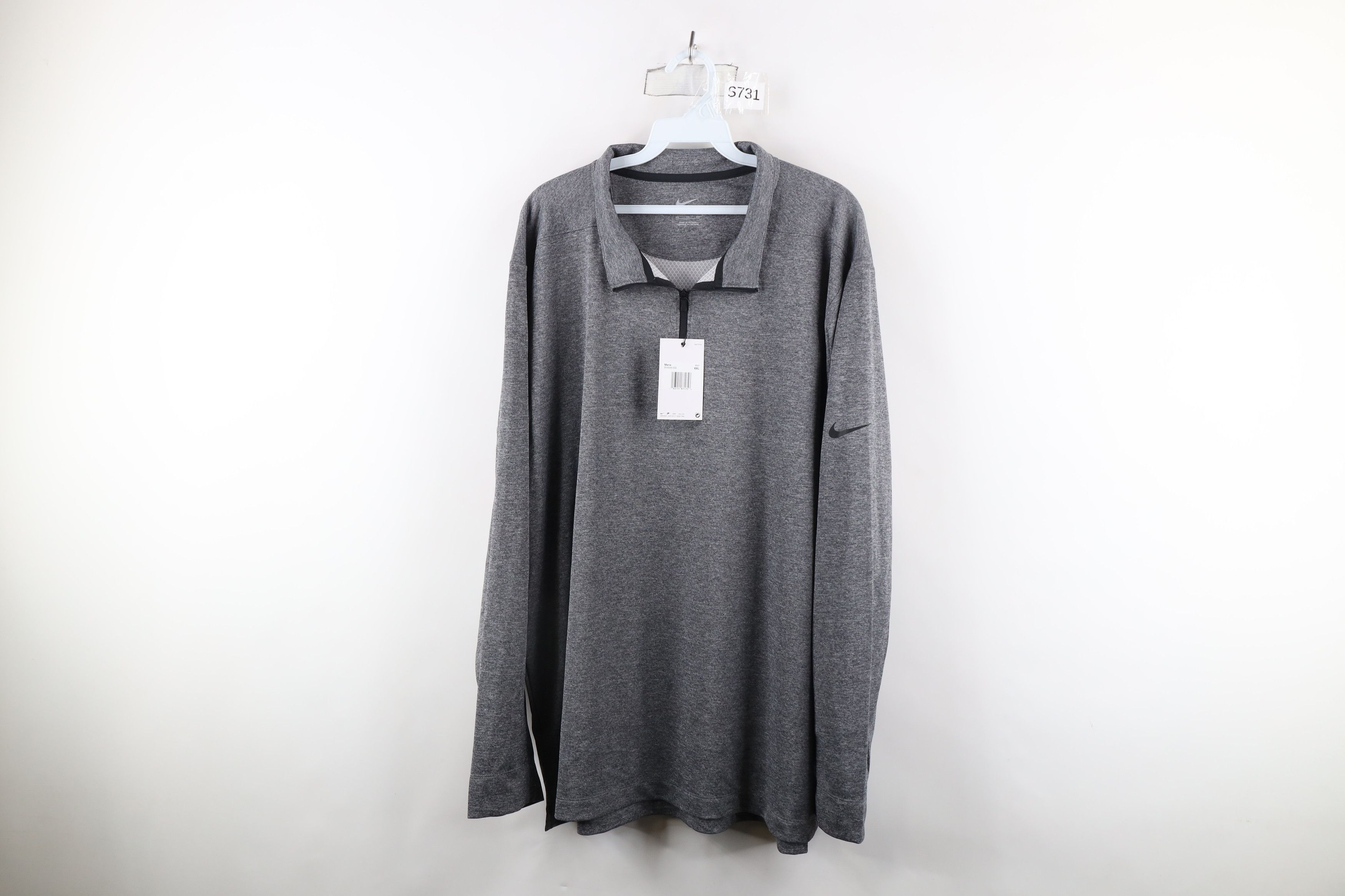 Nike × Vintage New Nike Golf Scott Mini Swoosh Knit Half Zip Pullover Top Size US XXL / EU 58 / 5 - 1 Thumbnail