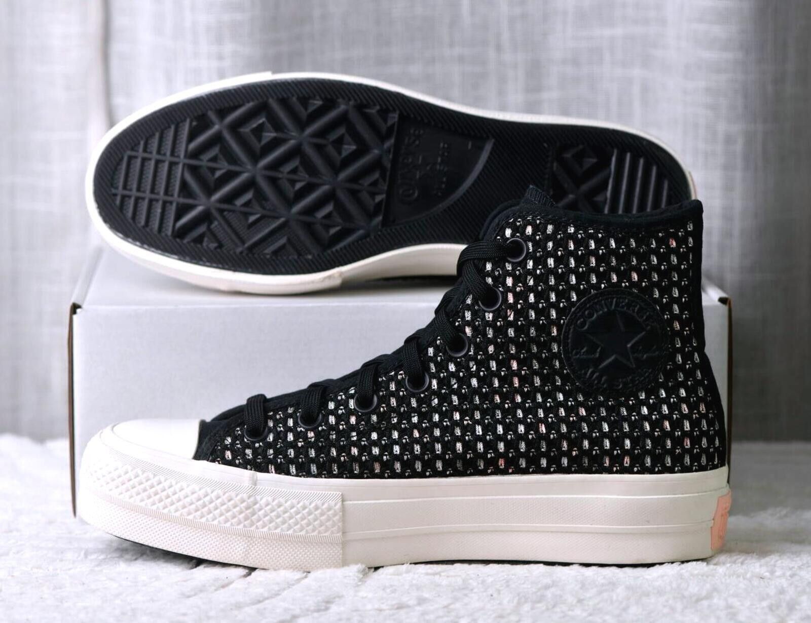 Converse Converse Chuck Taylor All Star Crochet High Top Women Black Size US 9 / IT 39 - 10 Thumbnail