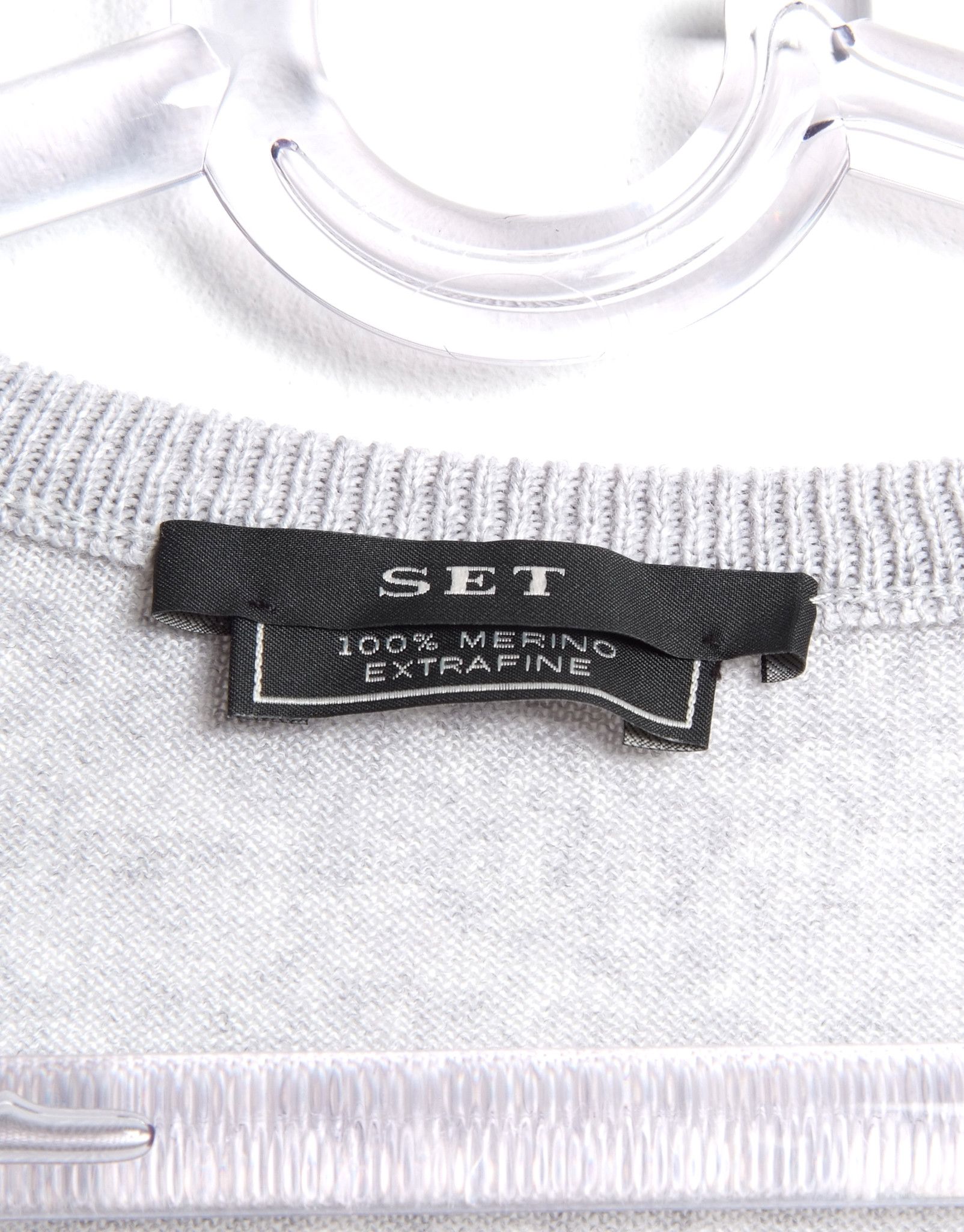 JET SET SET Merino Wool V-neck Sweater IT44 Size M / US 6-8 / IT 42-44 - 3 Thumbnail