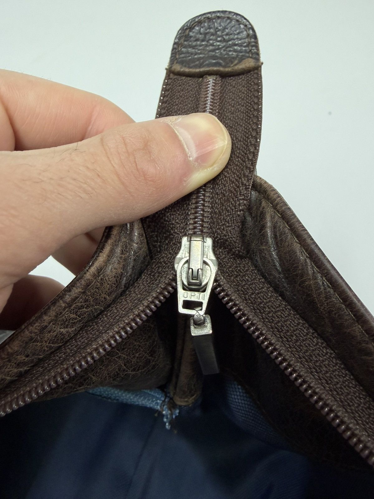 KMRii Brown Studded Leather Bag Y2K Punk Biker Balenciaga Inspired Size ONE SIZE - 15 Thumbnail