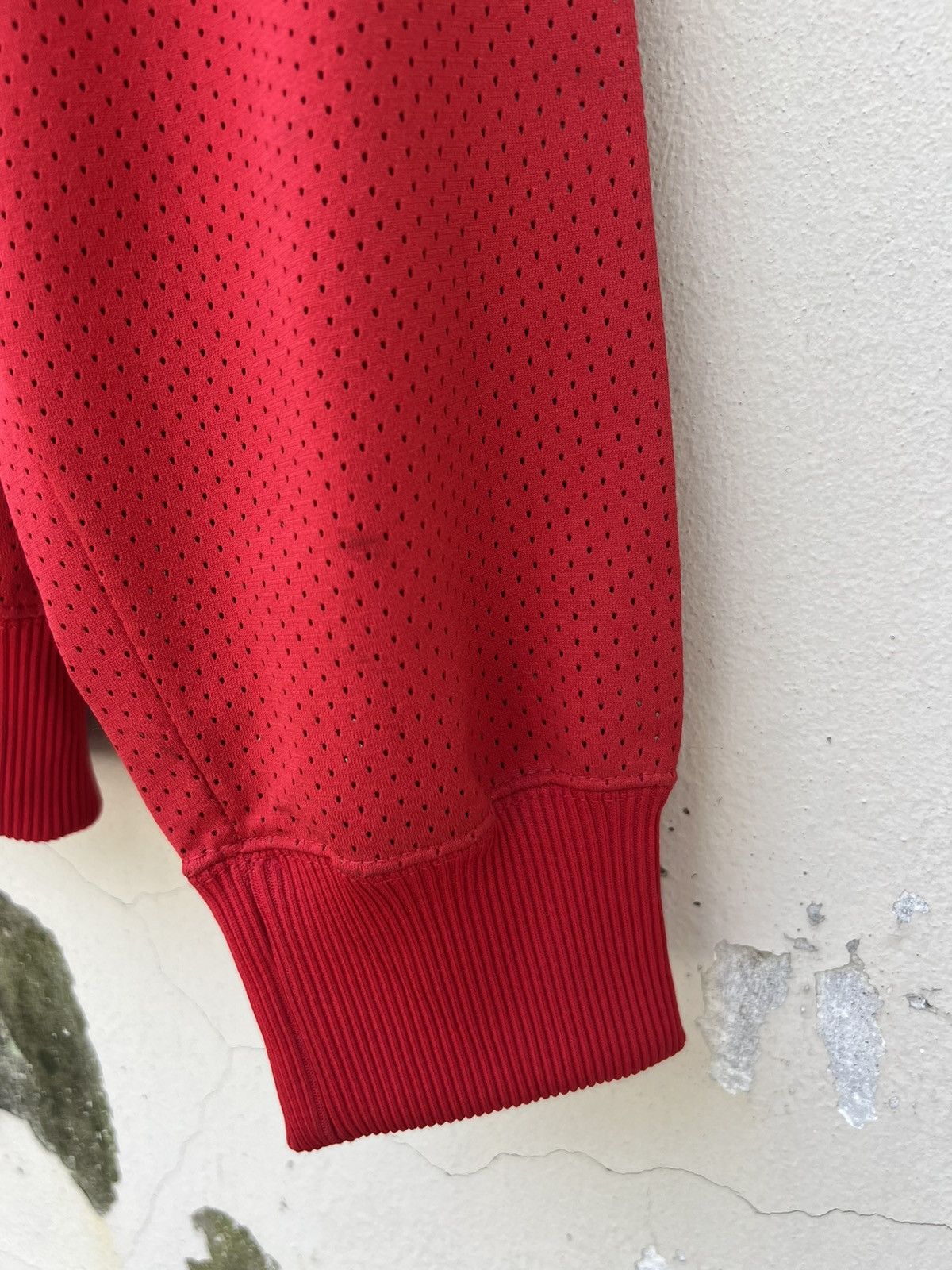 Vintage 80s Nike Hybrid Mesh Red Tracktop Sweater
