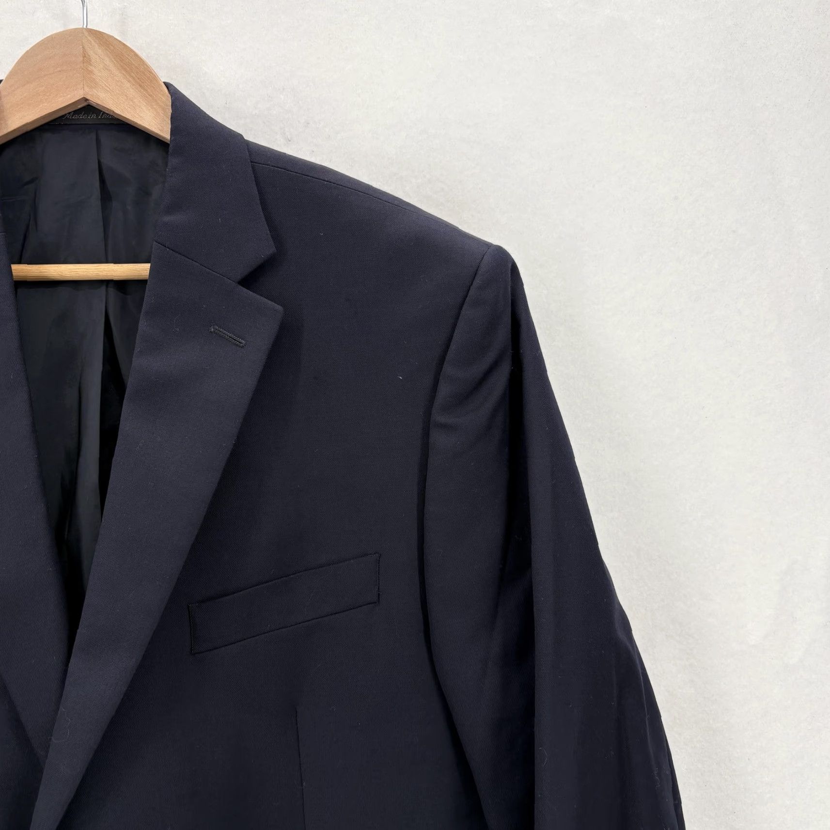 Ralph Lauren Lauren Ralph Lauren Blazer Mens 42L Navy Wool Two-Button Sport Coat Jacket Notch Lapel Size 42R - 2 Thumbnail