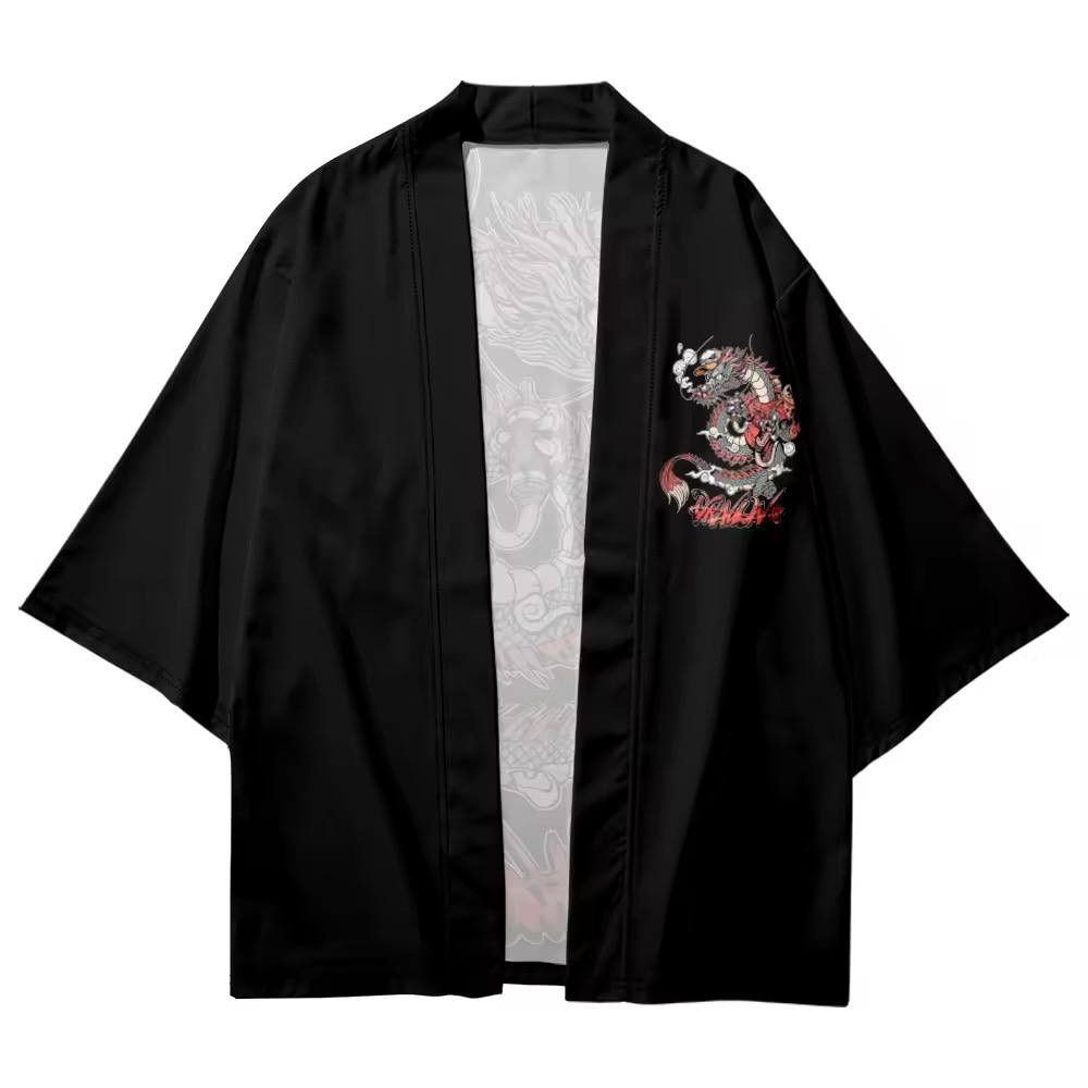 Japanese Brand × Vintage Japanese-style dragon shirt Size US L / EU 52-54 / 3 - 5 Thumbnail
