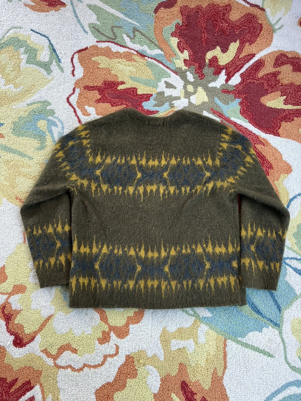 Supreme Supreme Abstract Stripe Cardigan FW22 Olive | Grailed