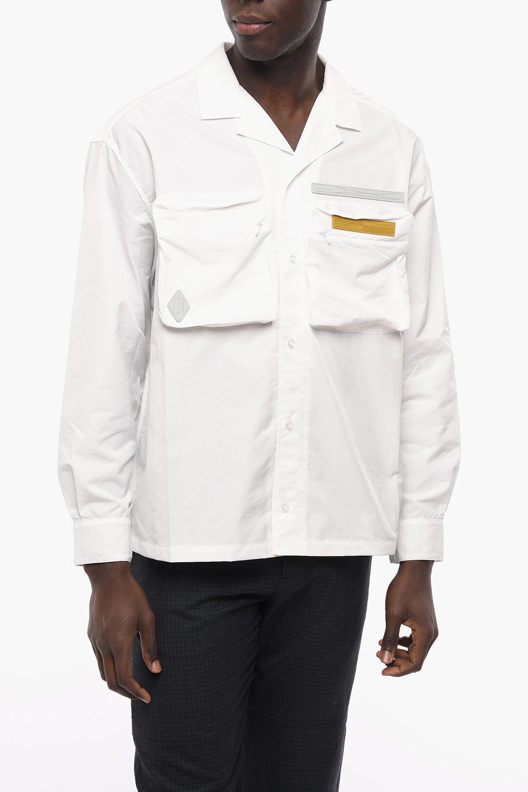 image of A Cold Wall Og1Mm1223 Over Shirt In White, Men's (Size Medium)