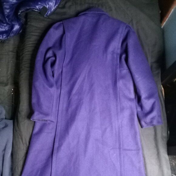 Other Vintage Stephane Matthews Double Breast Wool Overcoat Purple Size M / US 6-8 / IT 42-44 - 7 Thumbnail