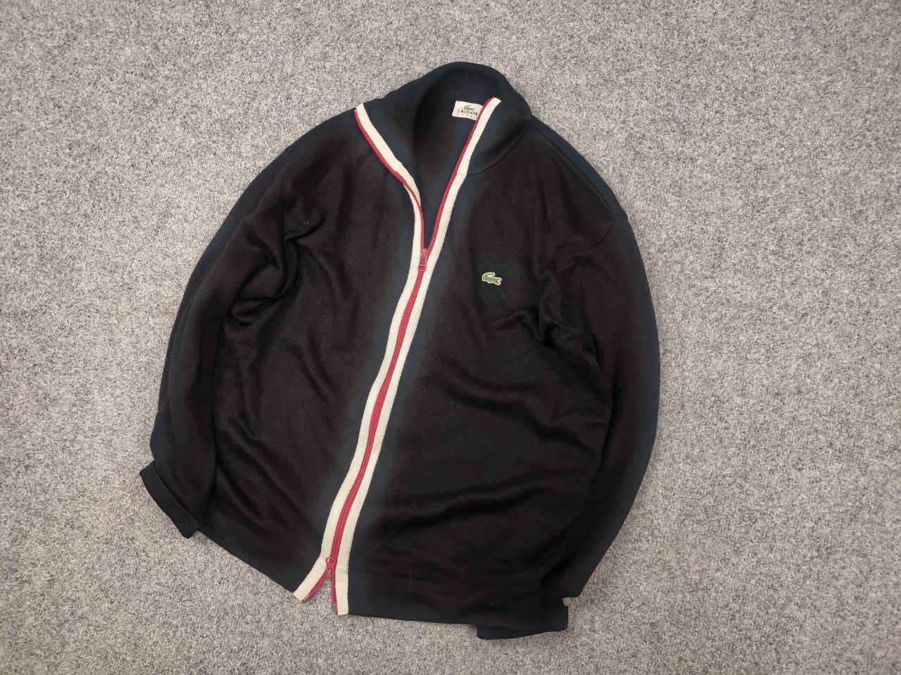 Lacoste Vintage Lacoste Sport Light Knit Full Zip Track Top Pullover Size US S / EU 44-46 / 1 - 3 Thumbnail