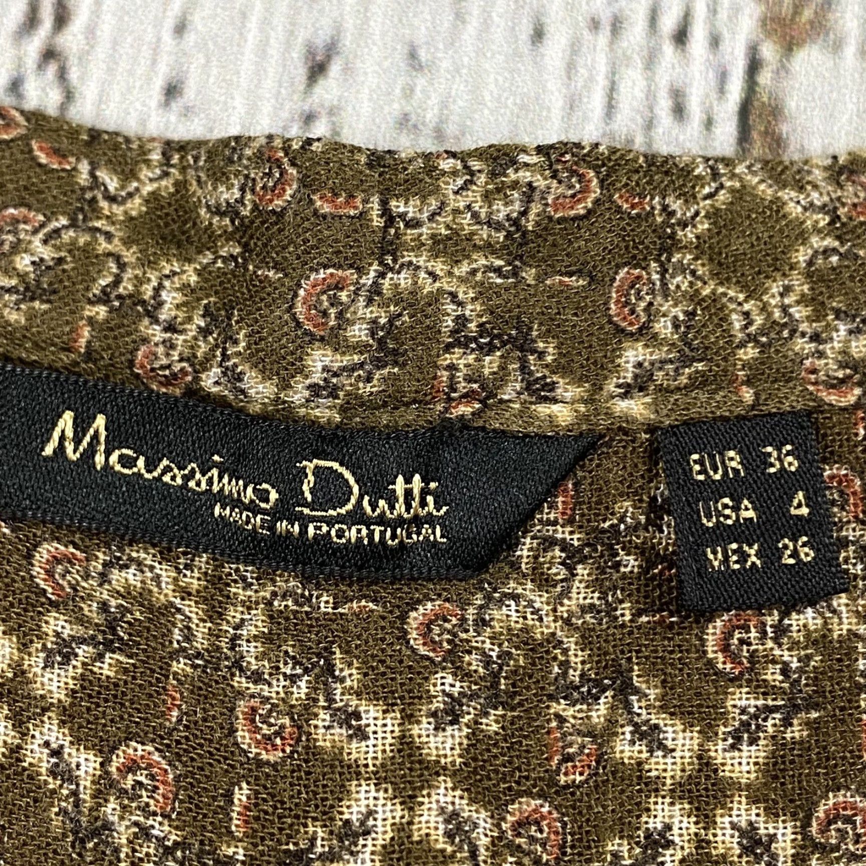 Massimo Dutti MASSIMO DUTTI WOMENS KNIT BLOUSE TUNIC SIZE 4 BROWN SOLID REGULAR FIT SHORT SLEEVE Size S / US 4 / IT 40 - 4 Thumbnail