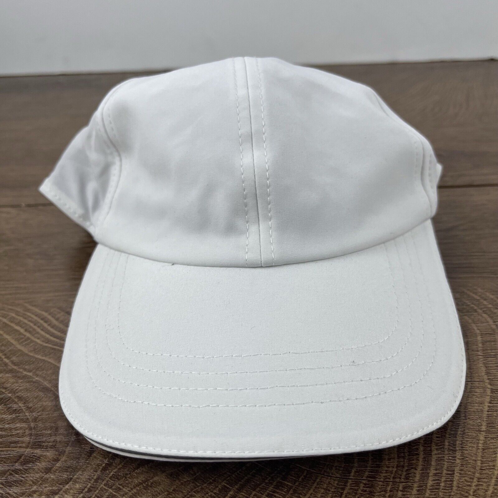 Other White Running Hat Adult Cap Athletic White Cap Hat Adjustabl Size ONE SIZE - 5 Thumbnail