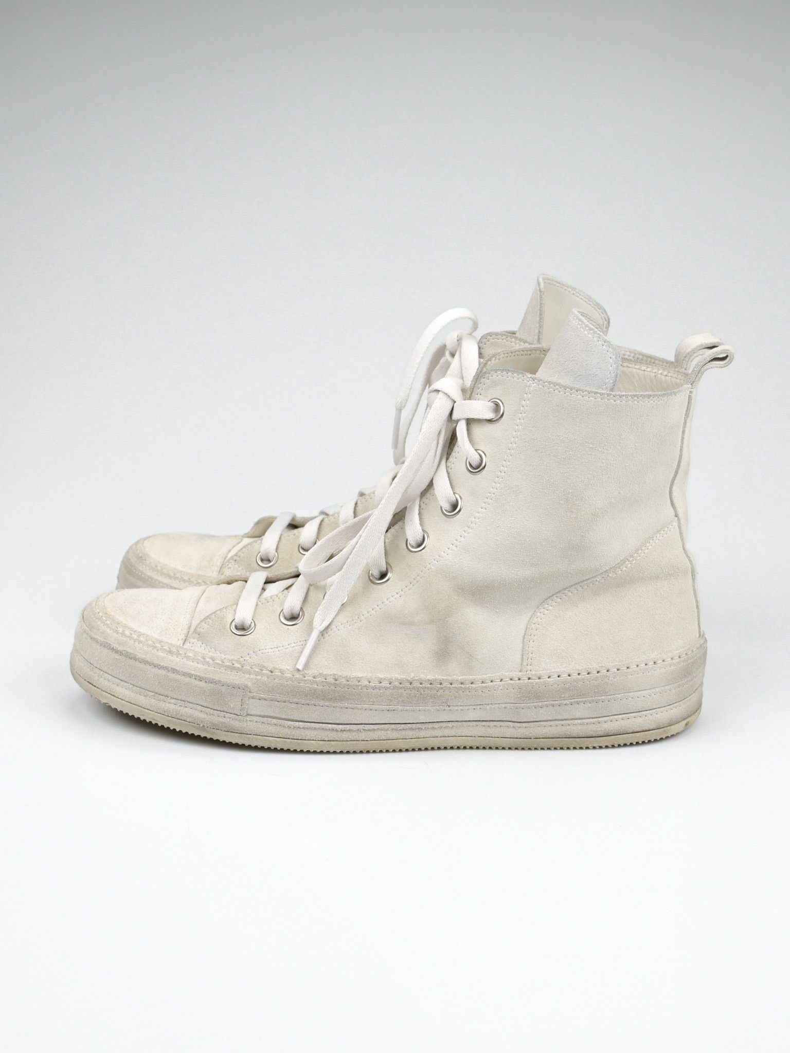 Ann Demeulemeester Orvo High Top Suede Leather Sneakers Size US 9 / EU 42 - 4 Thumbnail