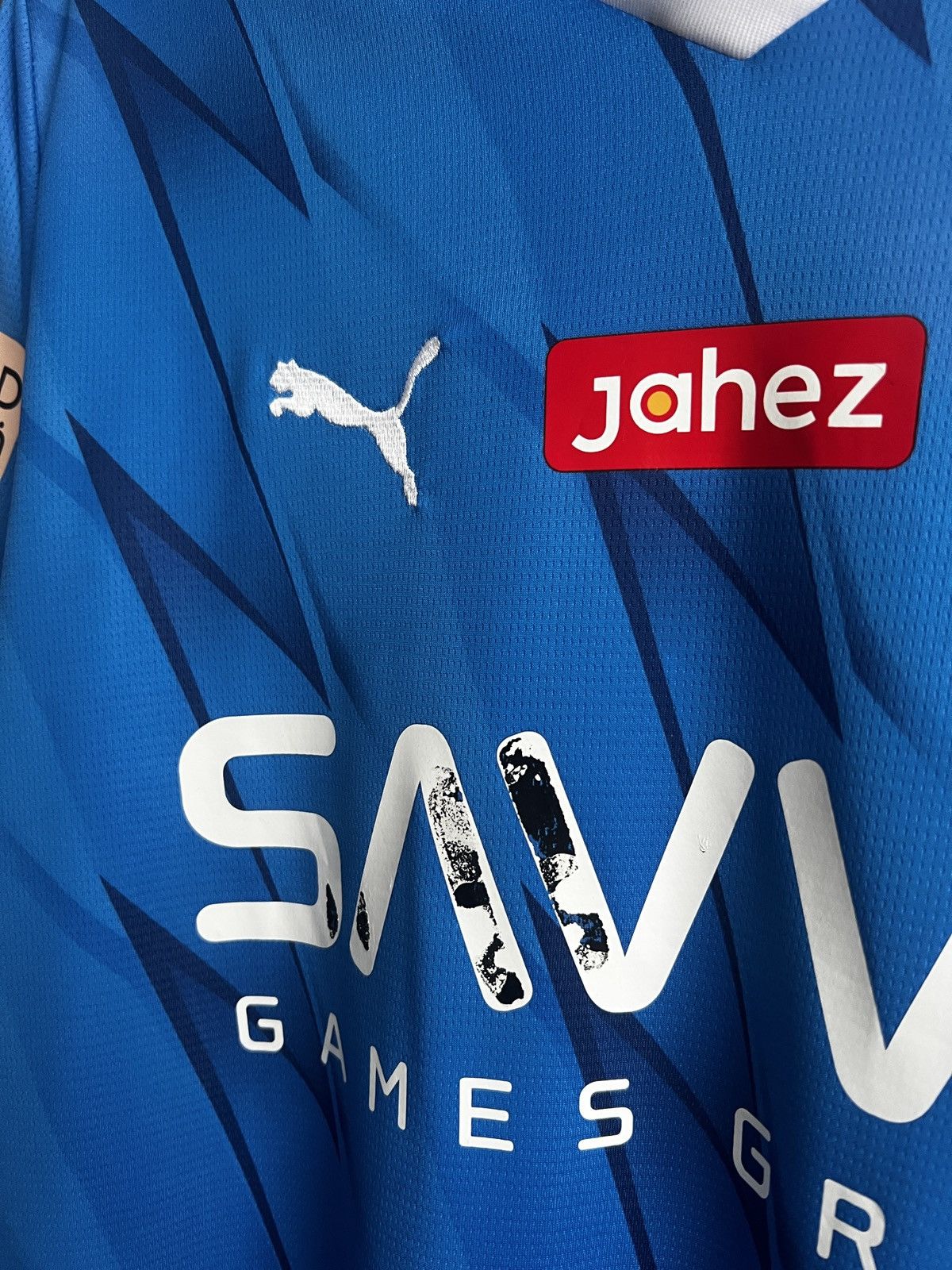 Puma 2023/24 Puma Al Hilal #10 Neymar Junior Home Soccer Jersey Size US L / EU 52-54 / 3 - 6 Thumbnail
