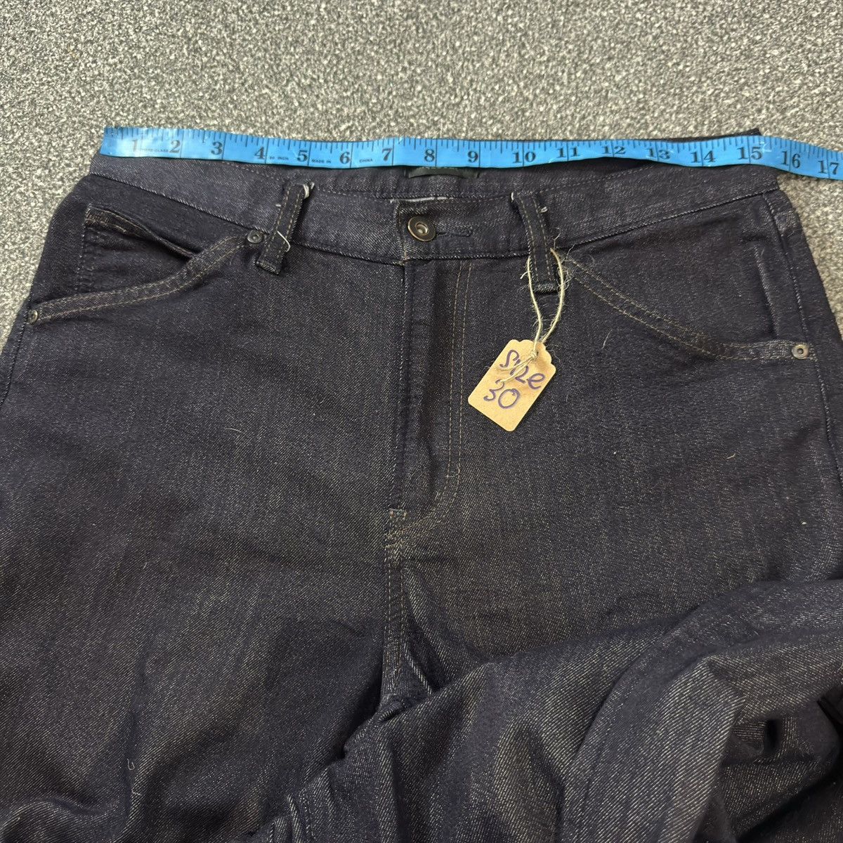 Jun Takahashi Japanese Denim Jersey Uniqlo High Rise Tappered Fit Archive Size US 30 / EU 46 - 15 Thumbnail