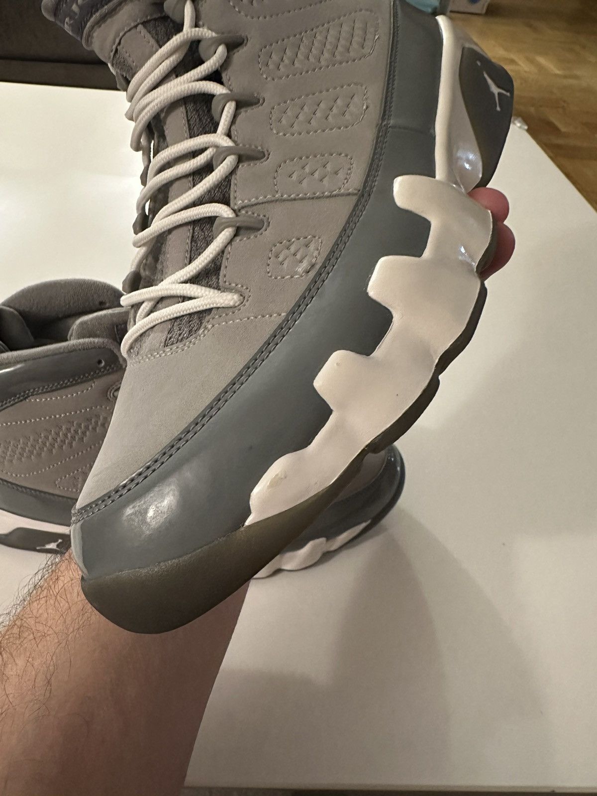 Jordan Brand × Nike •SAMPLE• Jordan 9 Retro Cool Grey 2012 Size US 9 / EU 42 - 7 Thumbnail