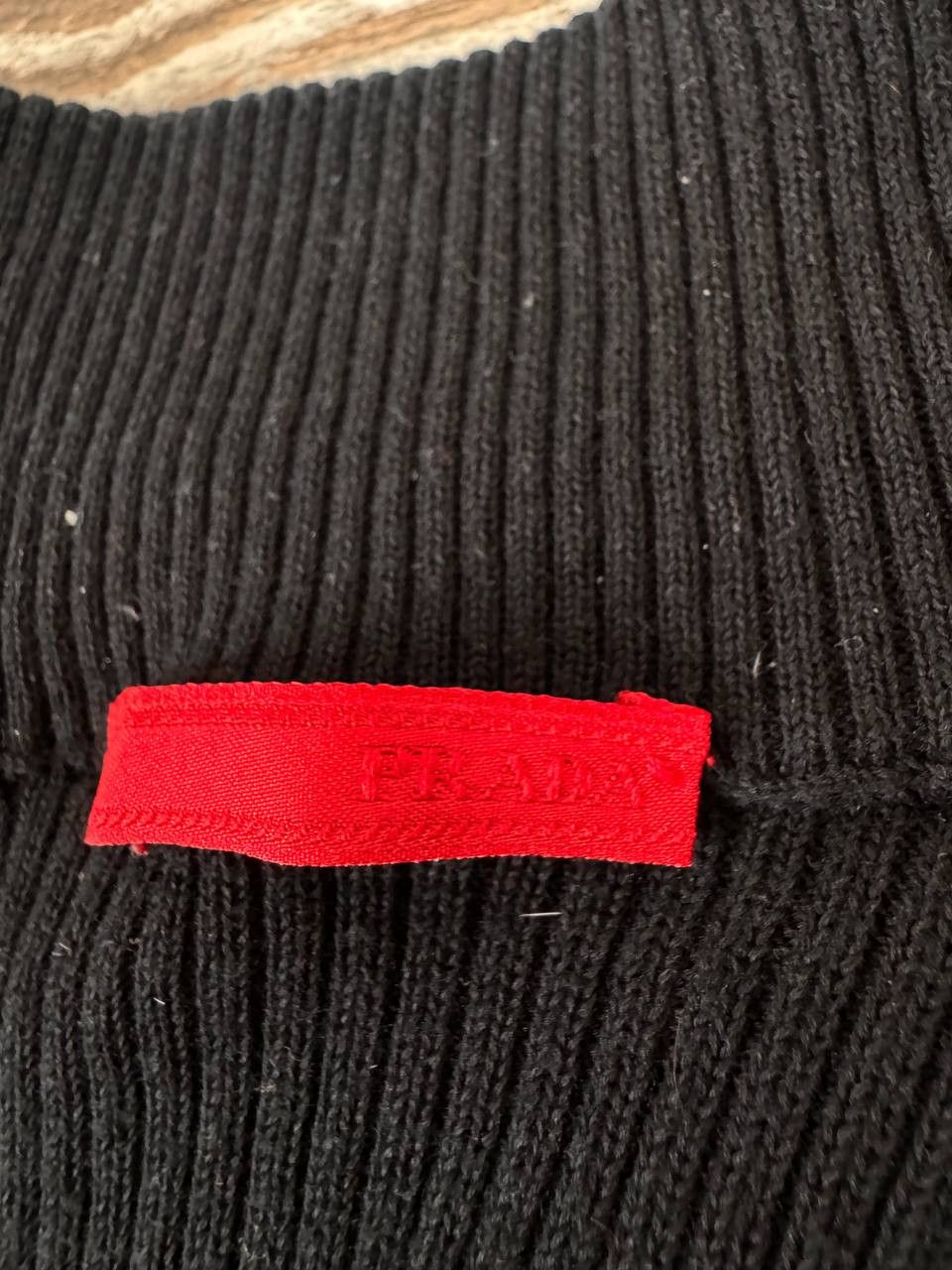 Prada Prada Linea Rossa Milano Men's Full Zip Knit Sweater Red Tab Size US L / EU 52-54 / 3 - 3 Thumbnail