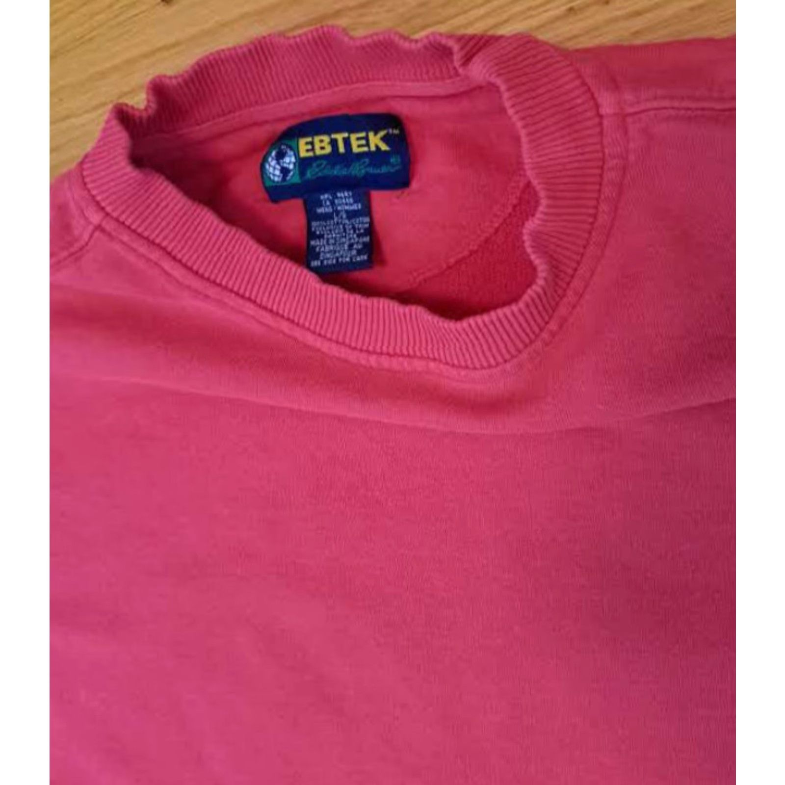 Eddie Bauer VINTAGE Eddie Bauer Sweatshirt Outdoor Red Large Ebtek Cotton Pullover Men L Long 29in 24in pit to pit Size US L / EU 52-54 / 3 - 4 Thumbnail