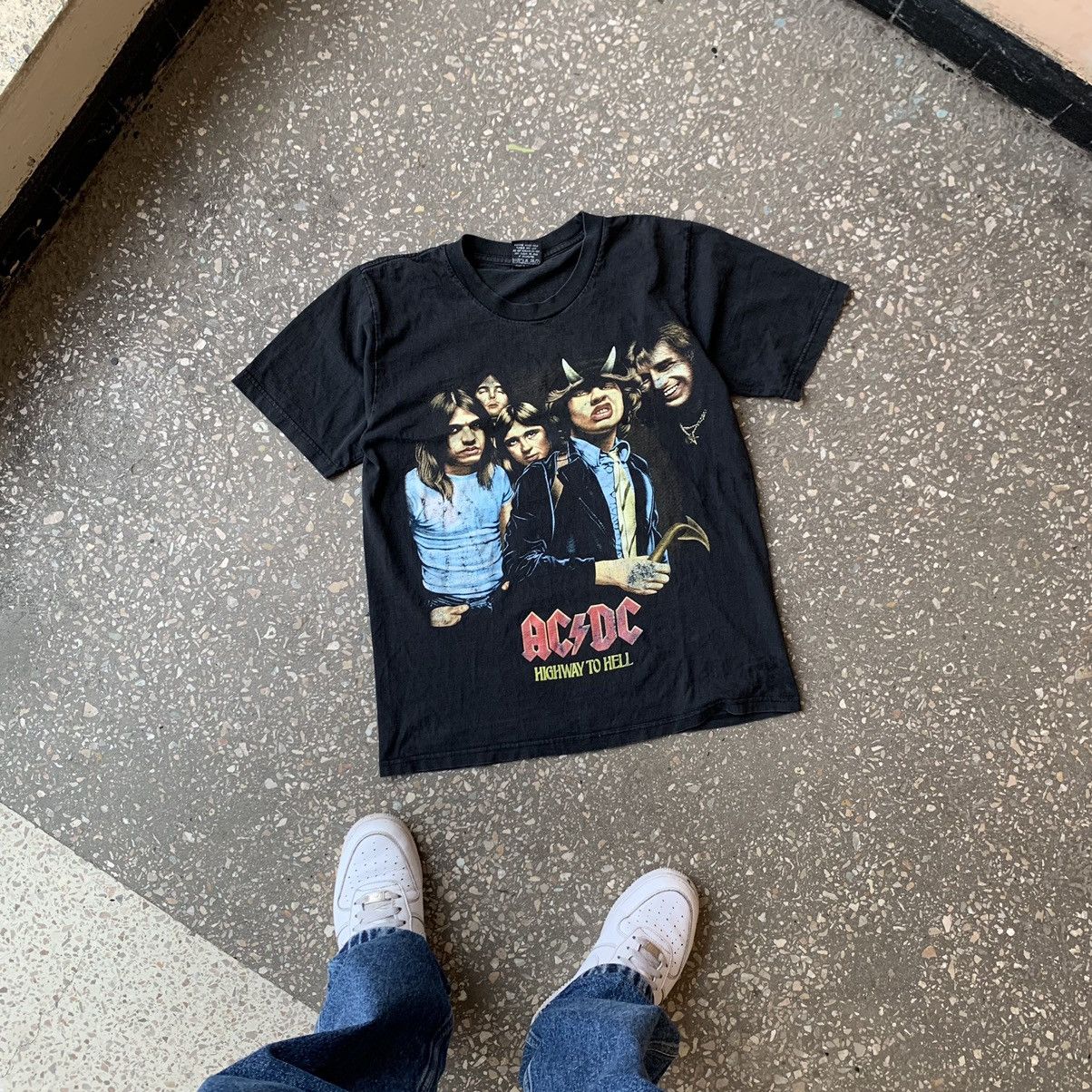 Band Tees Vintage AC/DC Highway To Hell Rock Band Graphic T Shirt Tee Size US S / EU 44-46 / 1 - 2 Thumbnail