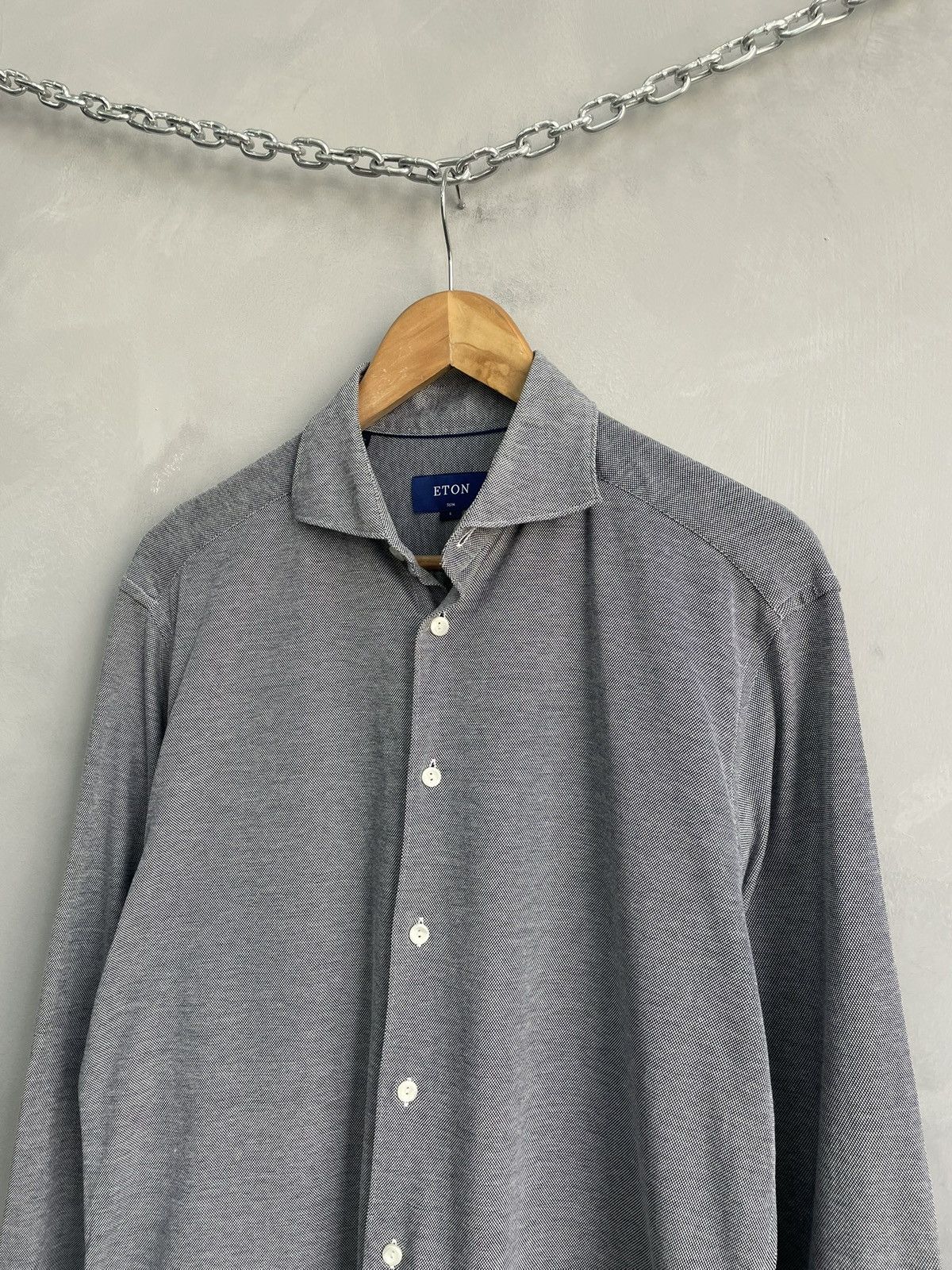 Eton Eton casual cotton shirt button up Size US L / EU 52-54 / 3 - 3 Thumbnail
