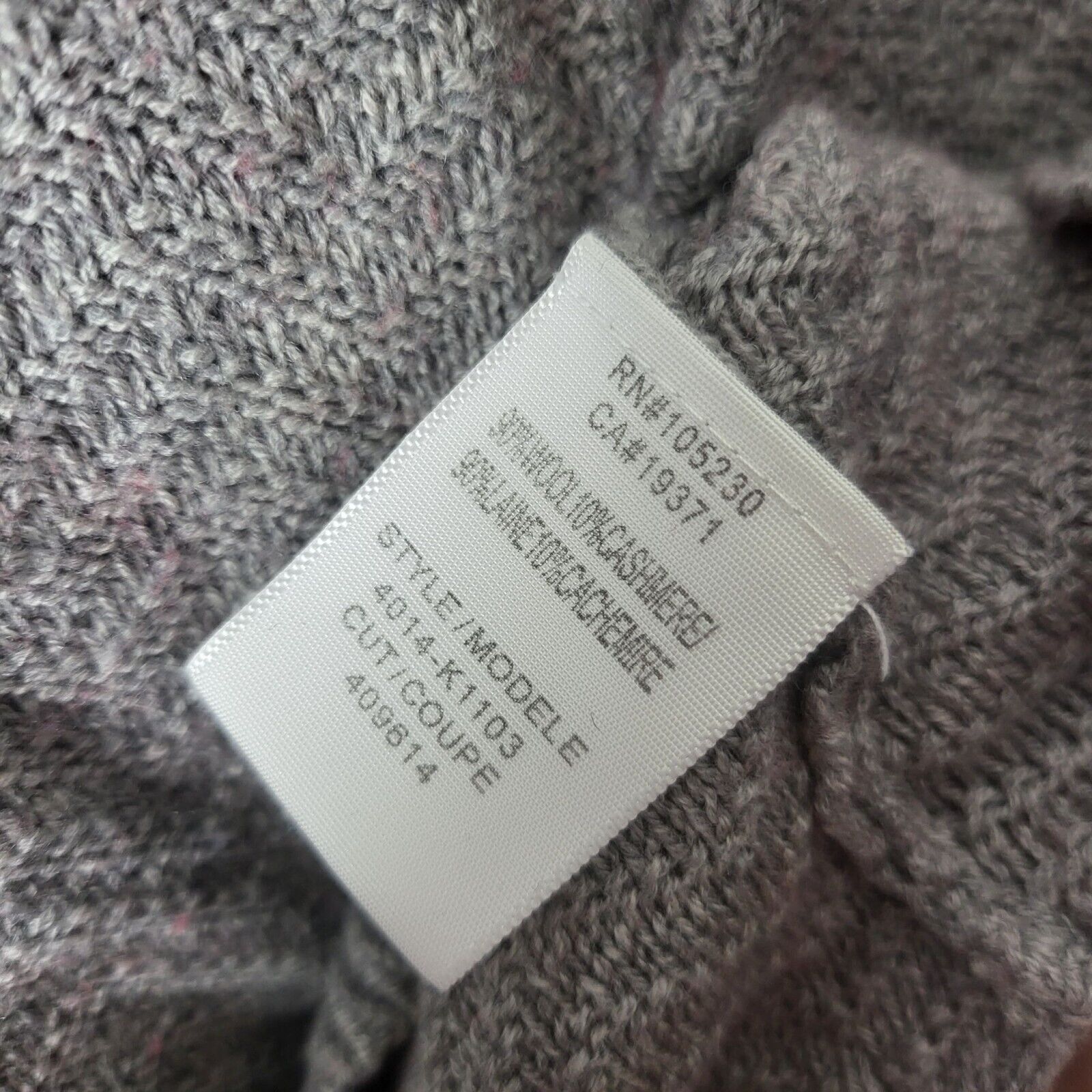 Joie Joie Cowl Neck Sweater L Womens Wool Cashmere Blend Grey Size L / US 10 / IT 46 - 8 Thumbnail
