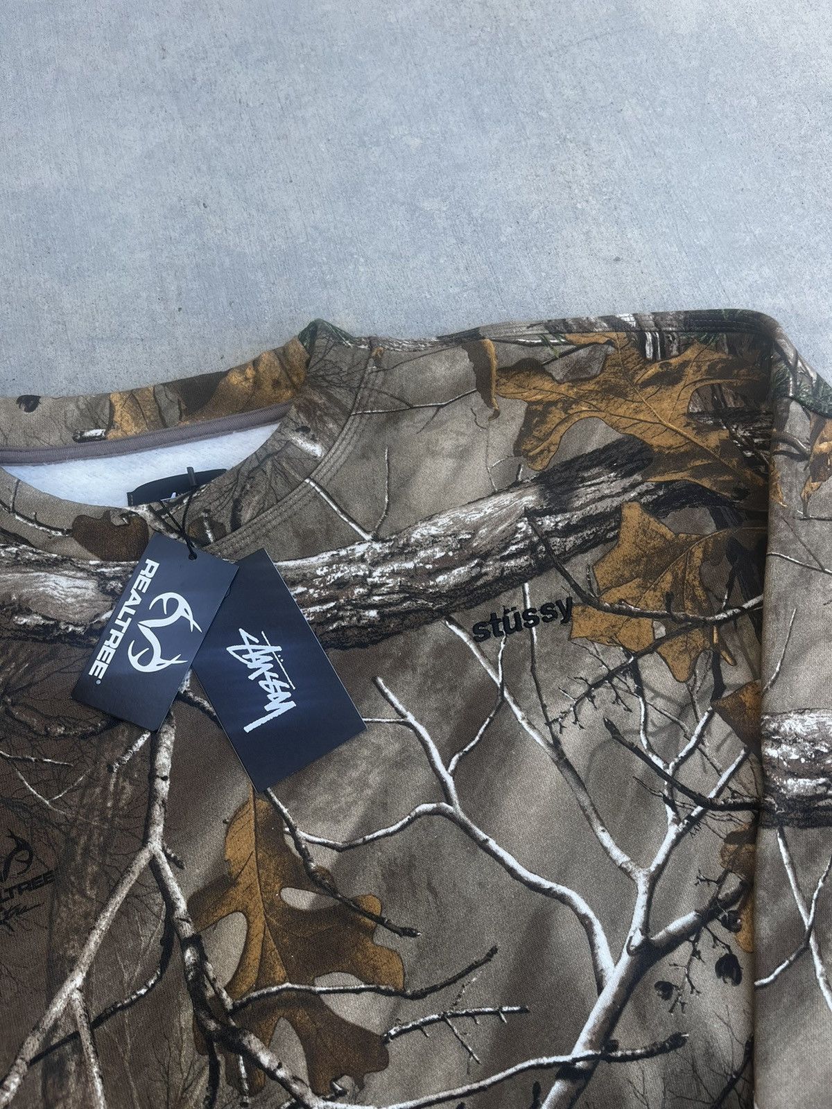 image of Stussy Realtree Camo Crewneck, Men's (Size Small)