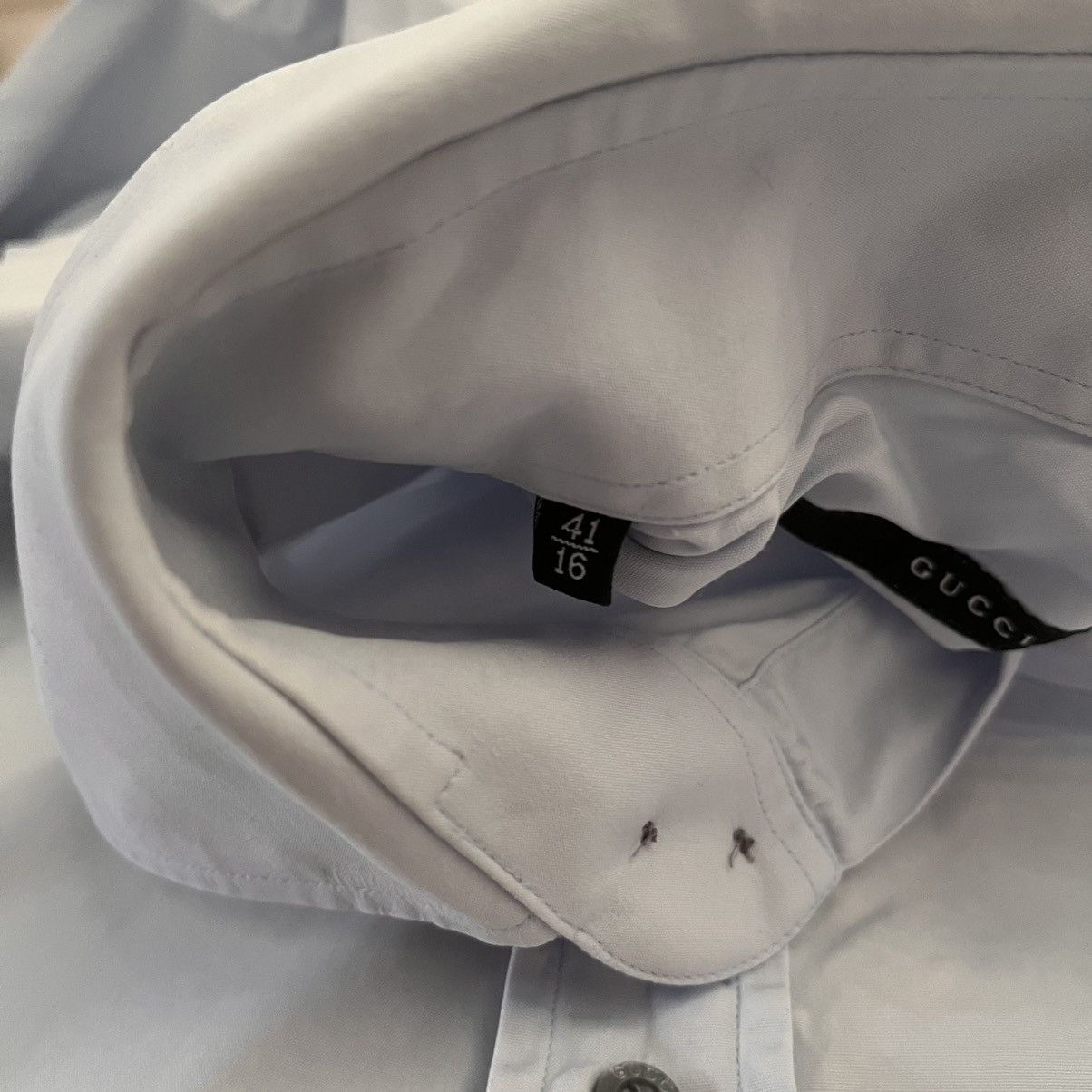Gucci Gucci Pale Blue Dress Shirt Size US L / EU 52-54 / 3 - 6 Thumbnail