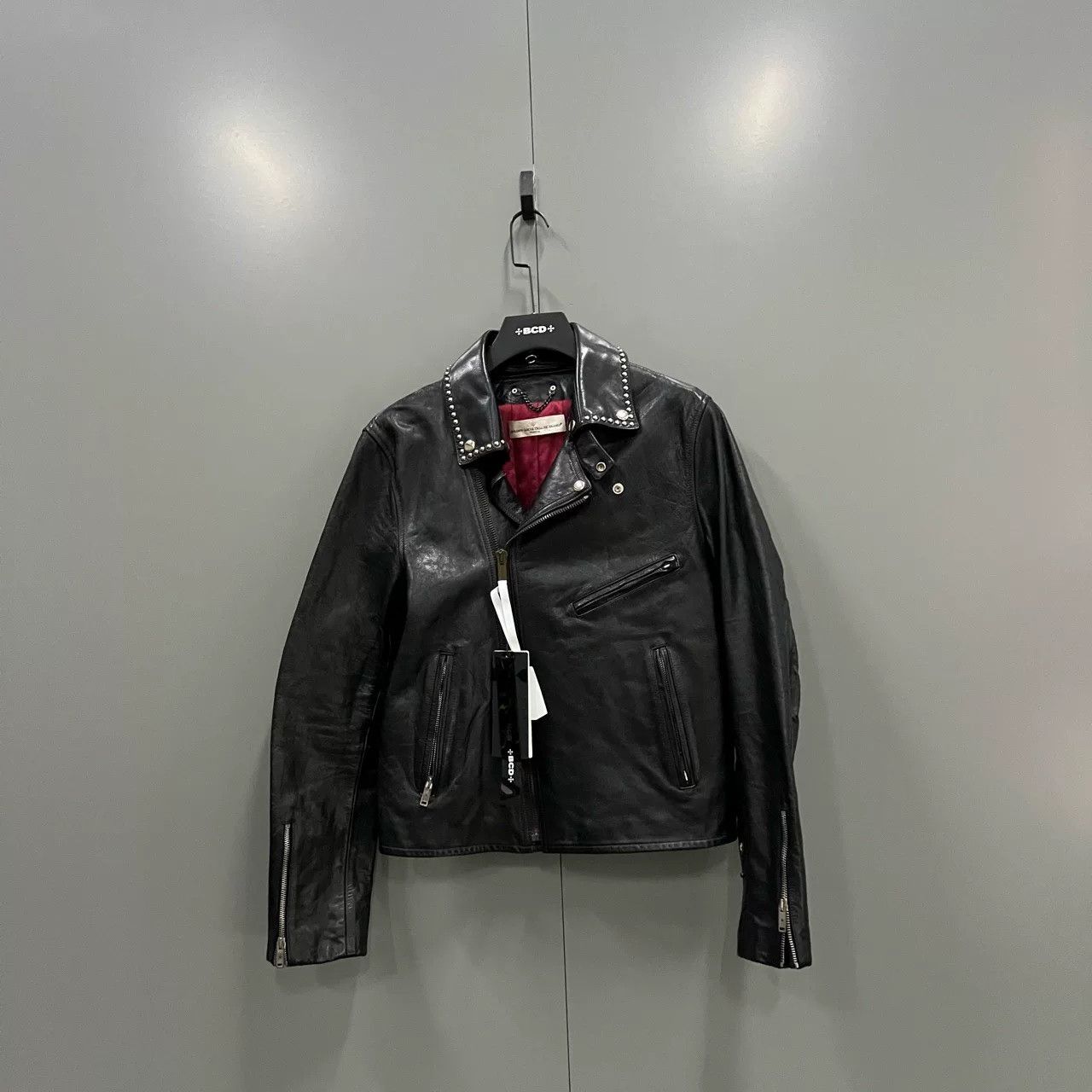 black zippered jacket by golden goose