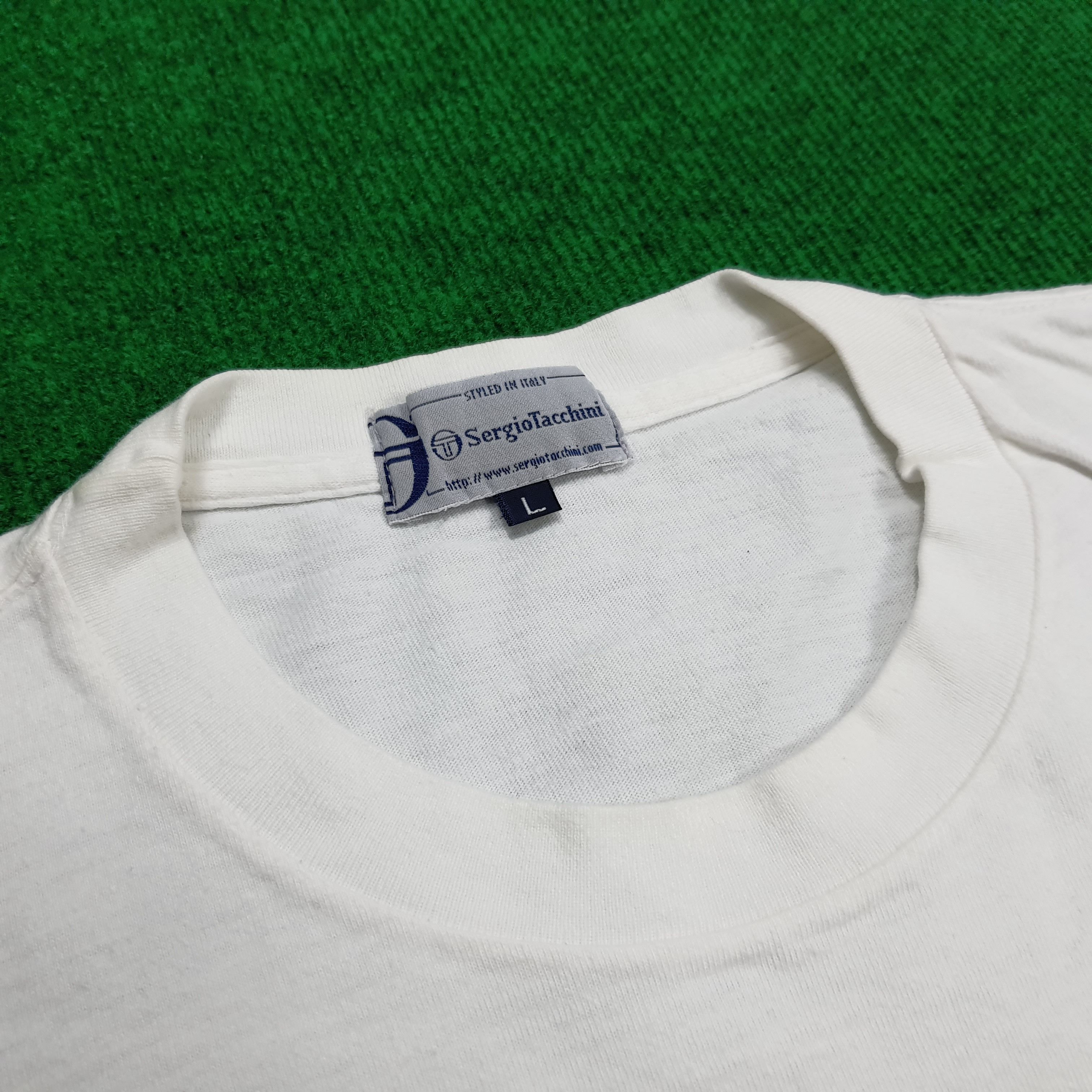 Sergio Tacchini × Vintage Vintage Sergio Tacchini T-Shirt Size US L / EU 52-54 / 3 - 4 Thumbnail