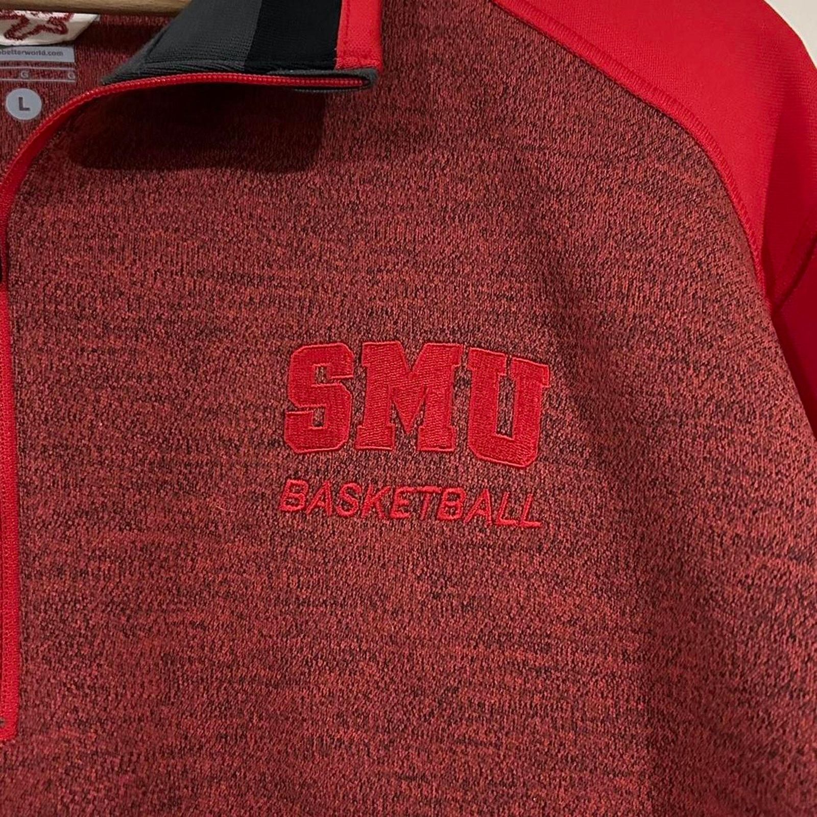 Nike Nike SMU Mustangs Quarter Zip Sweater Size US L / EU 52-54 / 3 - 2 Thumbnail