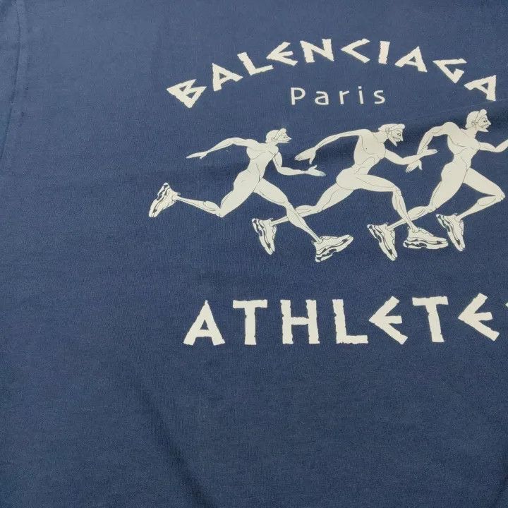 Balenciaga Balenciaga Balenciaga SS21 Marathon Logo Print TShirt -250 Size US XS / EU 42 / 0 - 6 Thumbnail