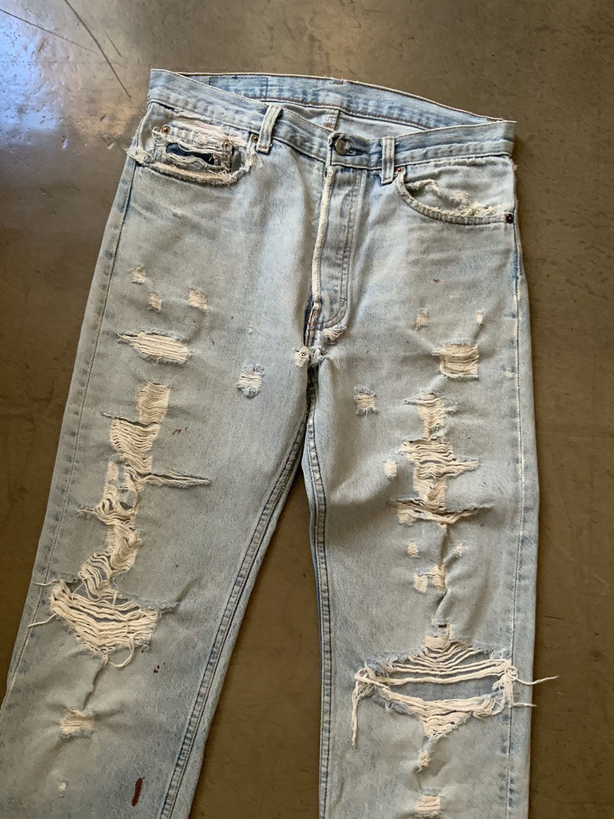Levi's × Vintage Distressed Denim Size US 31 - 1 Thumbnail