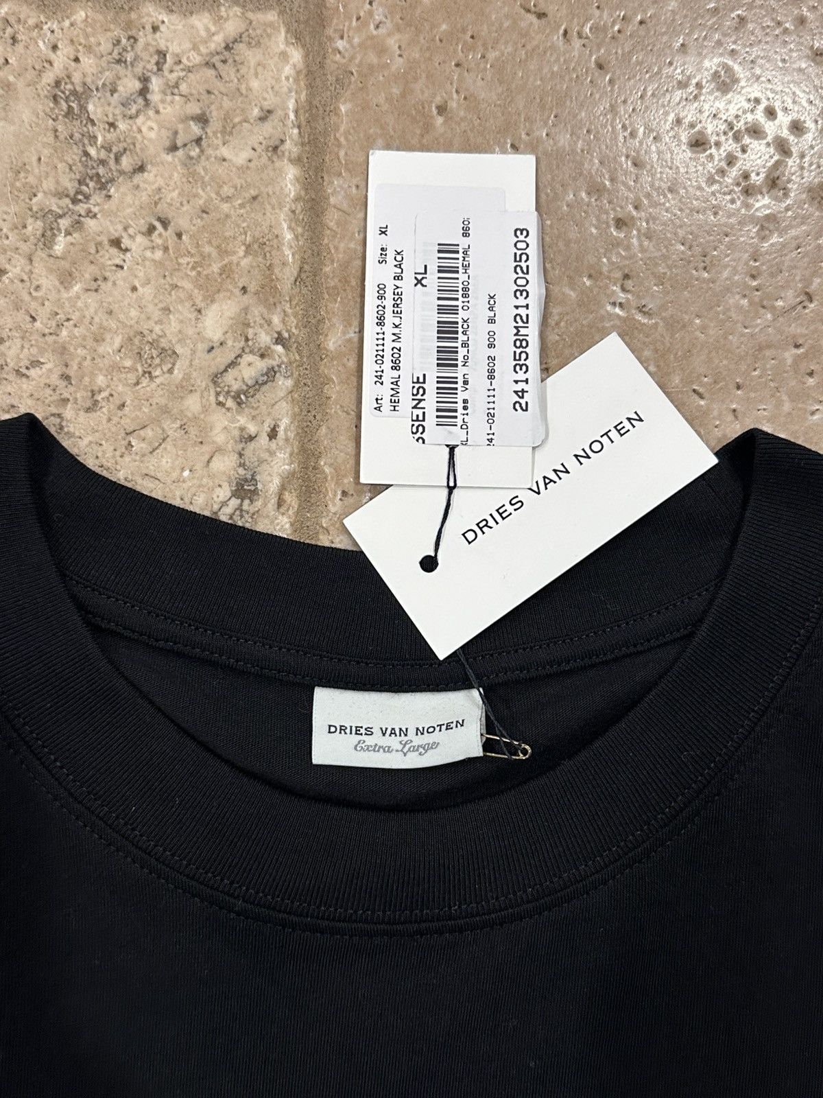 Dries Van Noten Dries Van Noten SS24 Hemal Black Layered Long Sleeve T-Shirt Size US XL / EU 56 / 4 - 6 Thumbnail