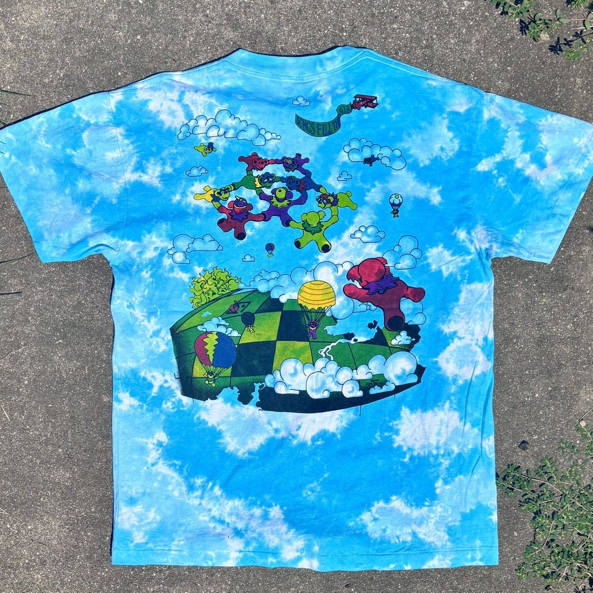 Grateful Dead × Online Ceramics 1993 Liquid Blue Grateful Dead Parachuting Bears Size US L / EU 52-54 / 3 - 7 Thumbnail