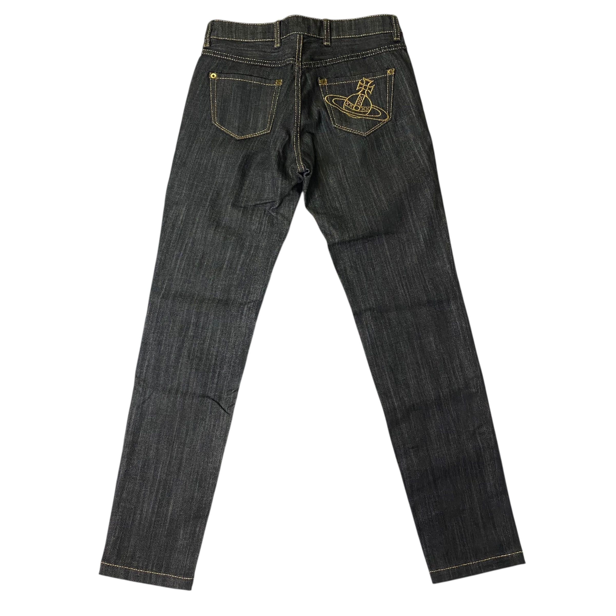 Vivienne Westwood Vivienne Westwood Black Denim Pants Size 2 Size 26" / US 2 / IT 38 - 2 Thumbnail