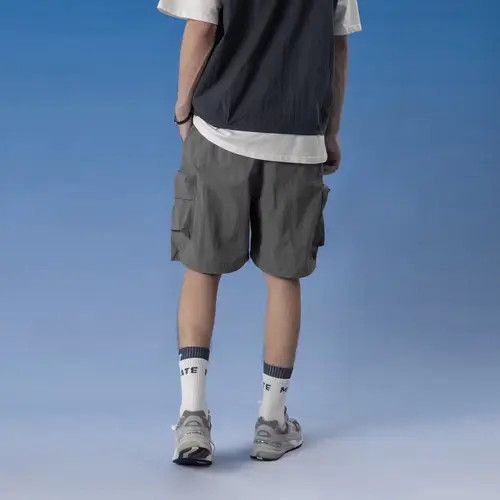 Japanese Brand 20SS Indigo Union Japan Grey Waterproof Aloha Shorts Size US 32 / EU 48 - 3 Thumbnail