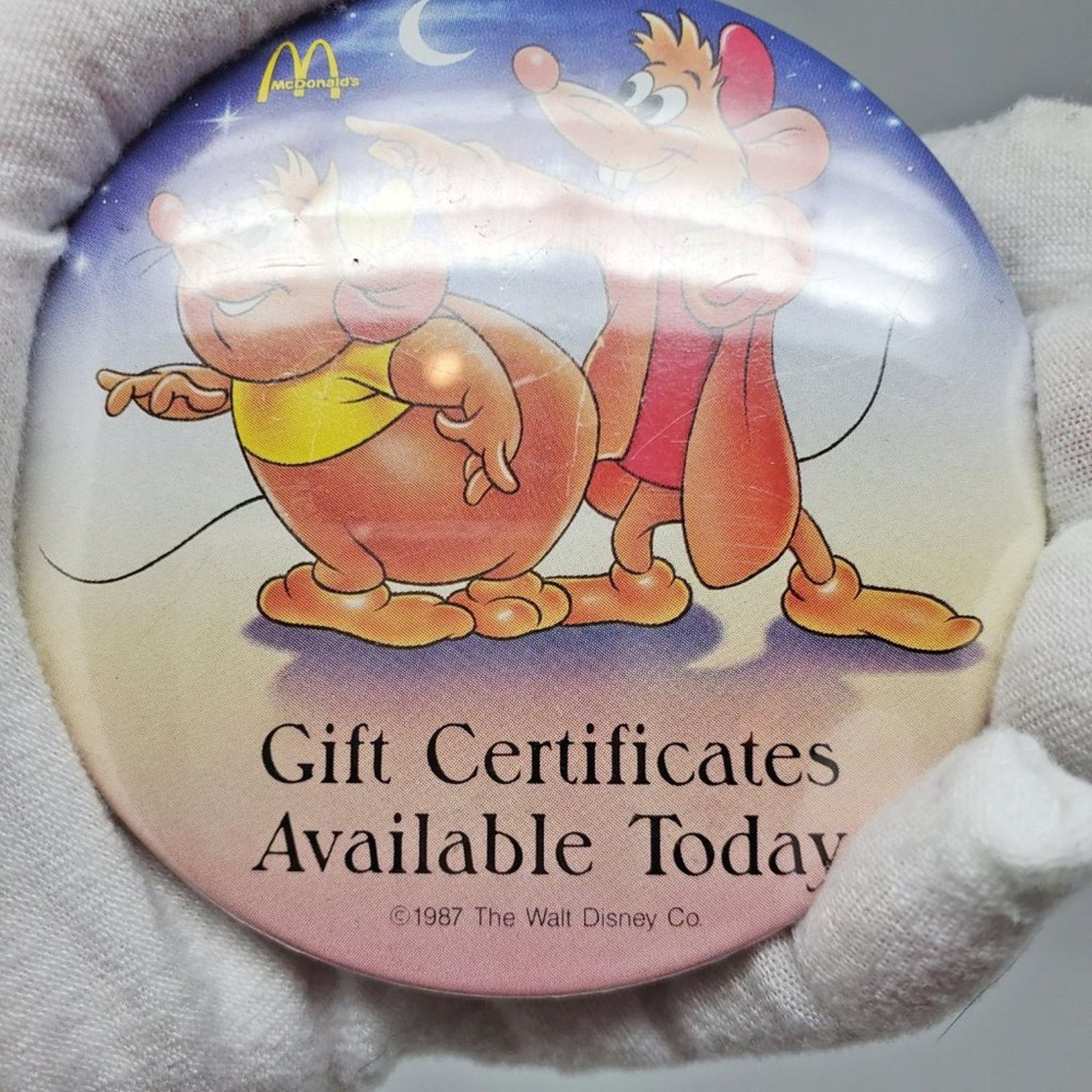 Disney Disney X McDonald's Cinderella VTG 80s Button Collectible Size ONE SIZE - 3 Thumbnail