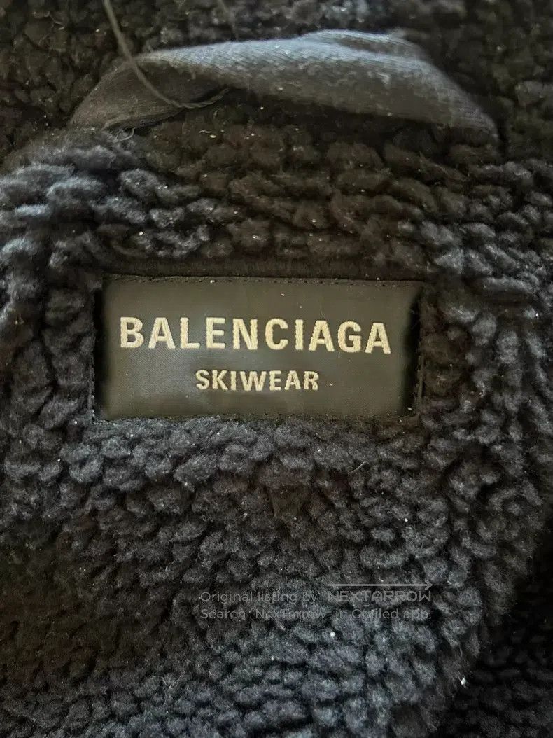 Balenciaga Balenciaga Ski zip-up hooded jacket fur coat short coat Size US S / EU 44-46 / 1 - 3 Thumbnail