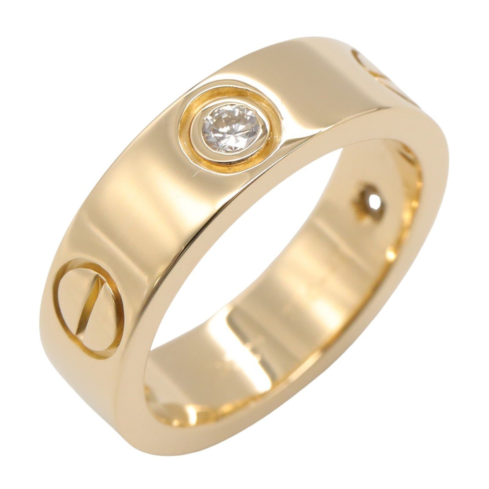Cartier Cartier Love Ring 3Pd K18 (Yellow Gold) Diamond Clear Size ONE SIZE - 1 Thumbnail