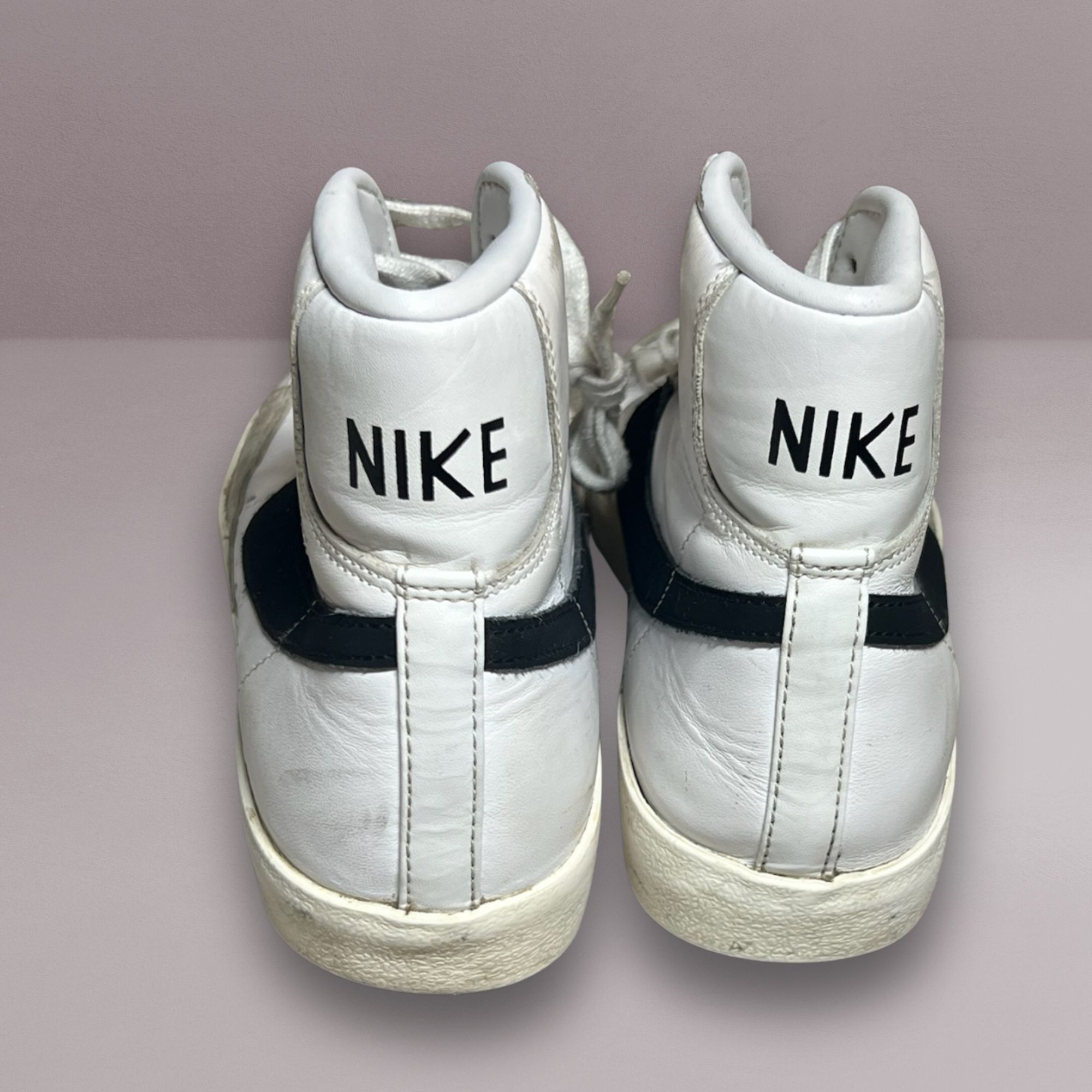 Nike Nike Blazer Mid 77 Vintage White Black Swoosh High-Top Sneak Size US 8.5 / EU 41-42 - 6 Thumbnail