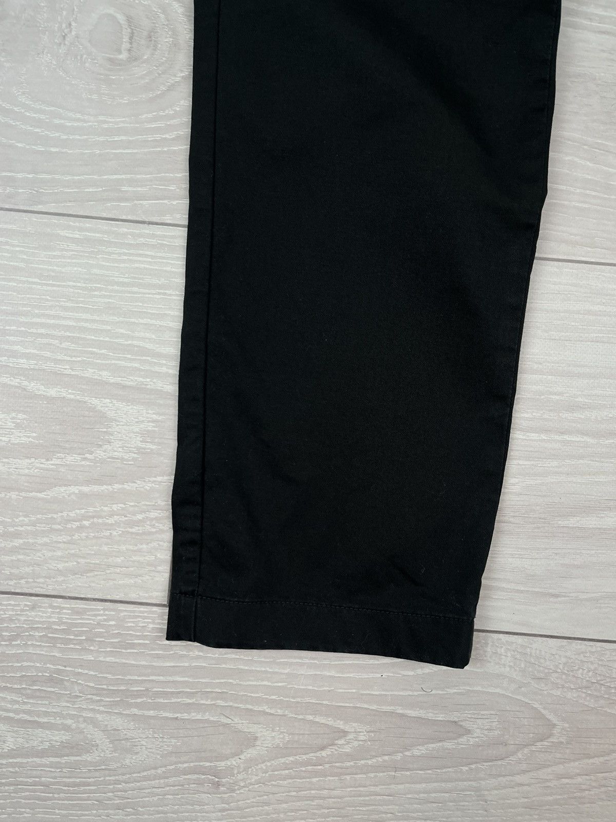 SPOKE Spoke London Sharps Build B Black Cotton Pants Size US 33 - 3 Thumbnail