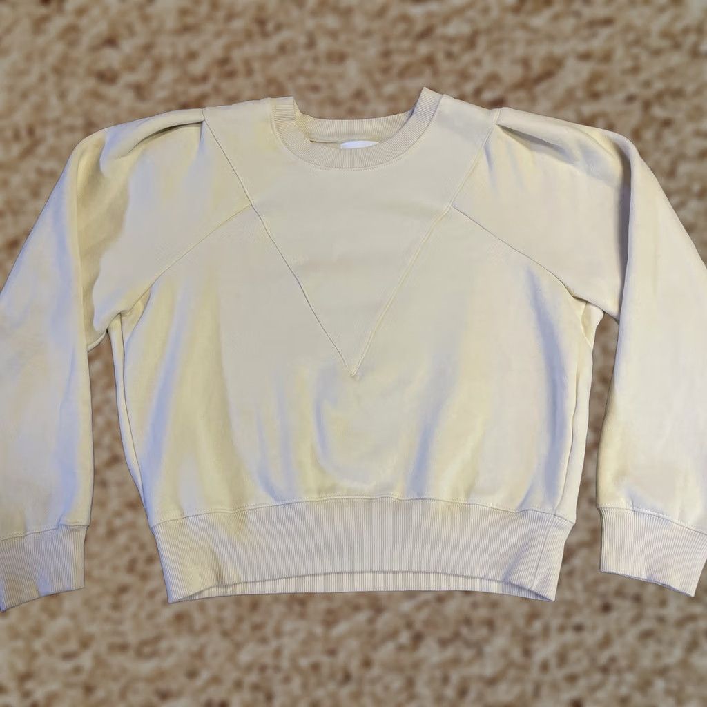 Vintage All Row Sweatshirt Womens Small Yellow Pullover Crewneck Outdoors Solid Ladies Size S / US 4 / IT 40 - 1 Thumbnail