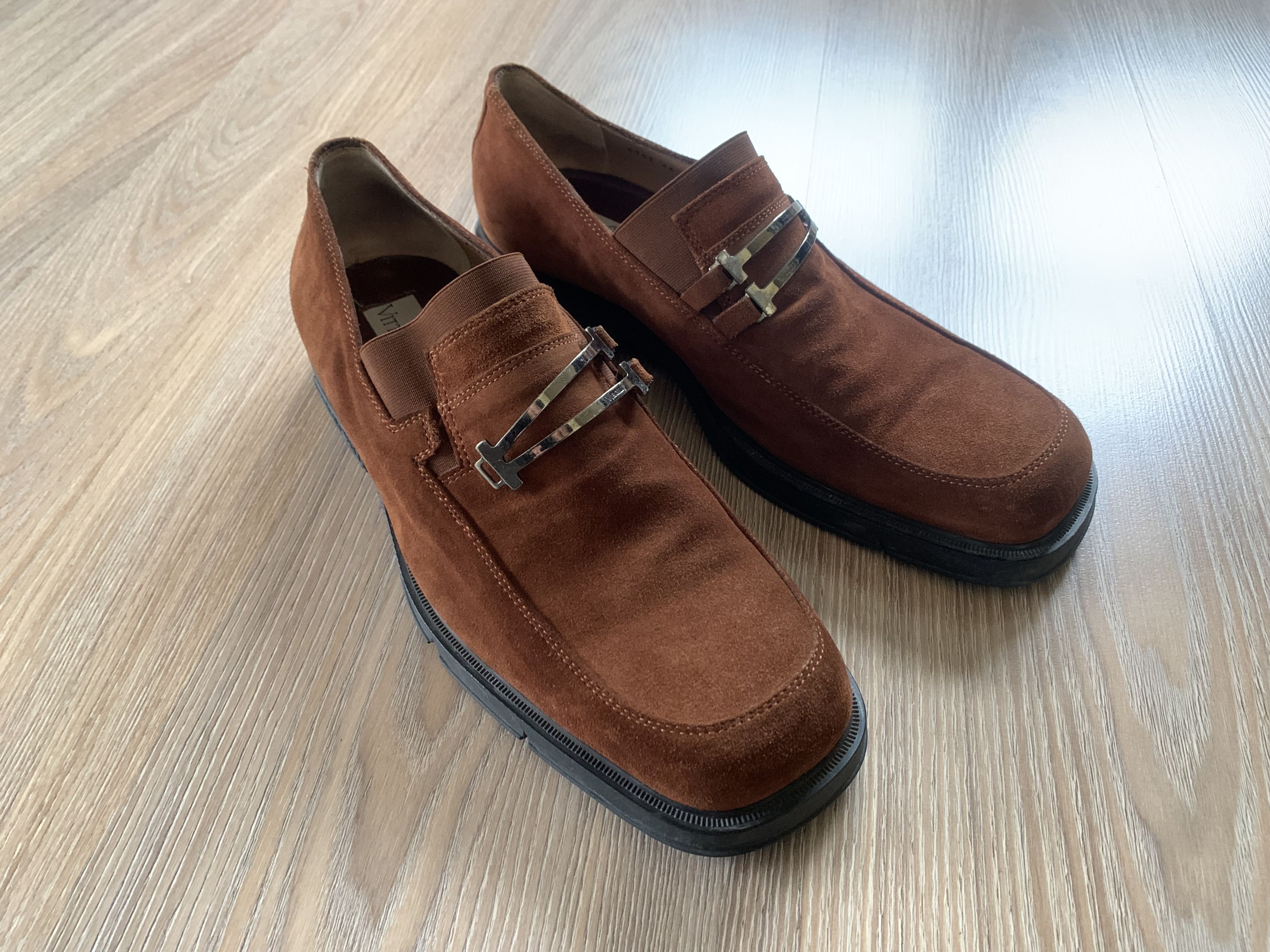 Other Vittorio Virgili Brown Suede Loafers Size US 11 / EU 44 - 10 Thumbnail