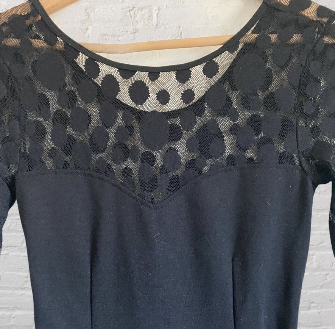 Forever 21 FOREVER 21 SHEER POLK A DOT CUTOUT COCKTAIL DRESS Size S / US 4 / IT 40 - 6 Thumbnail