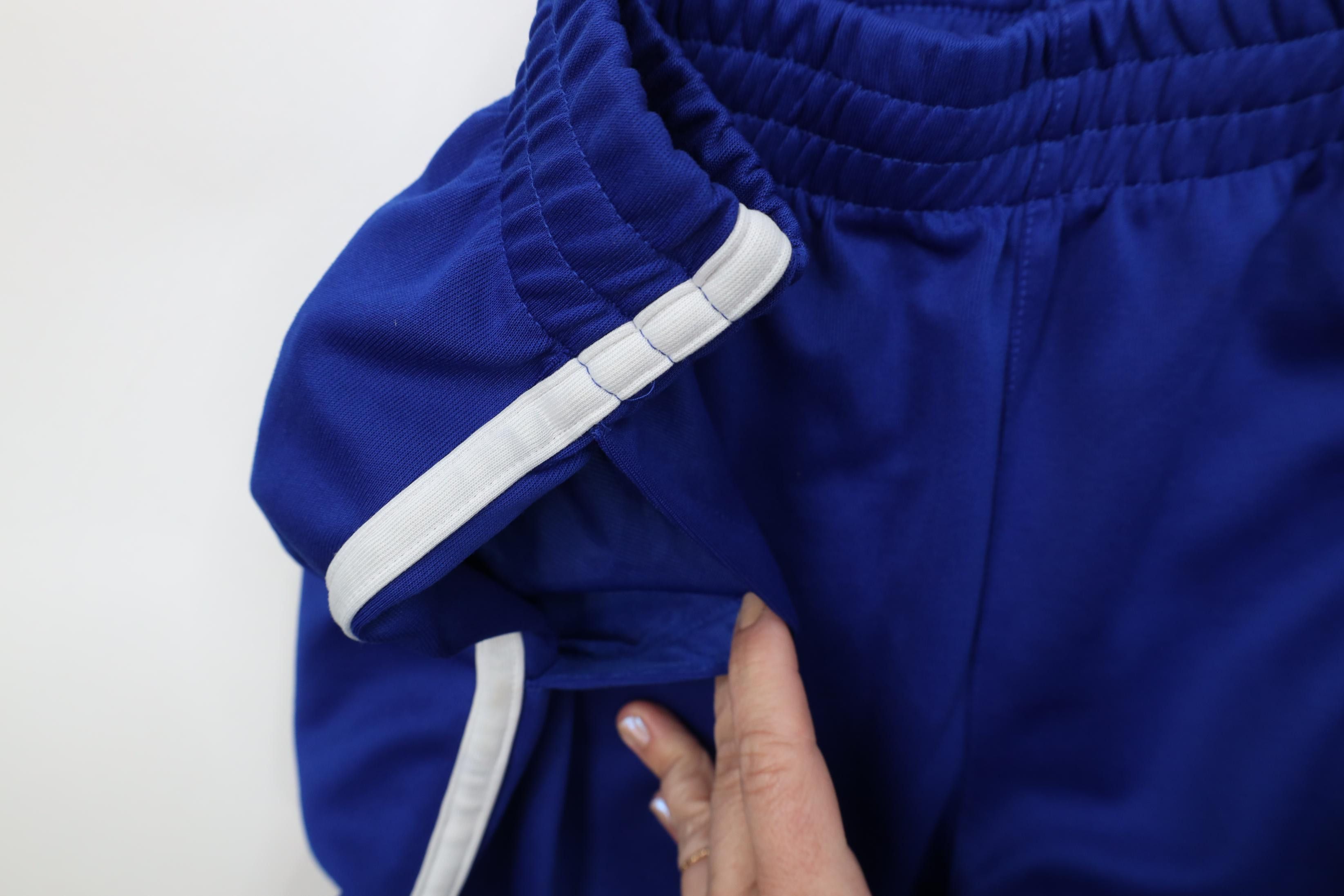 Nike Vintage Y2K Nike Big Swoosh Knit Wide Leg Sweatpants Blue Size US 36 / EU 52 - 6 Thumbnail