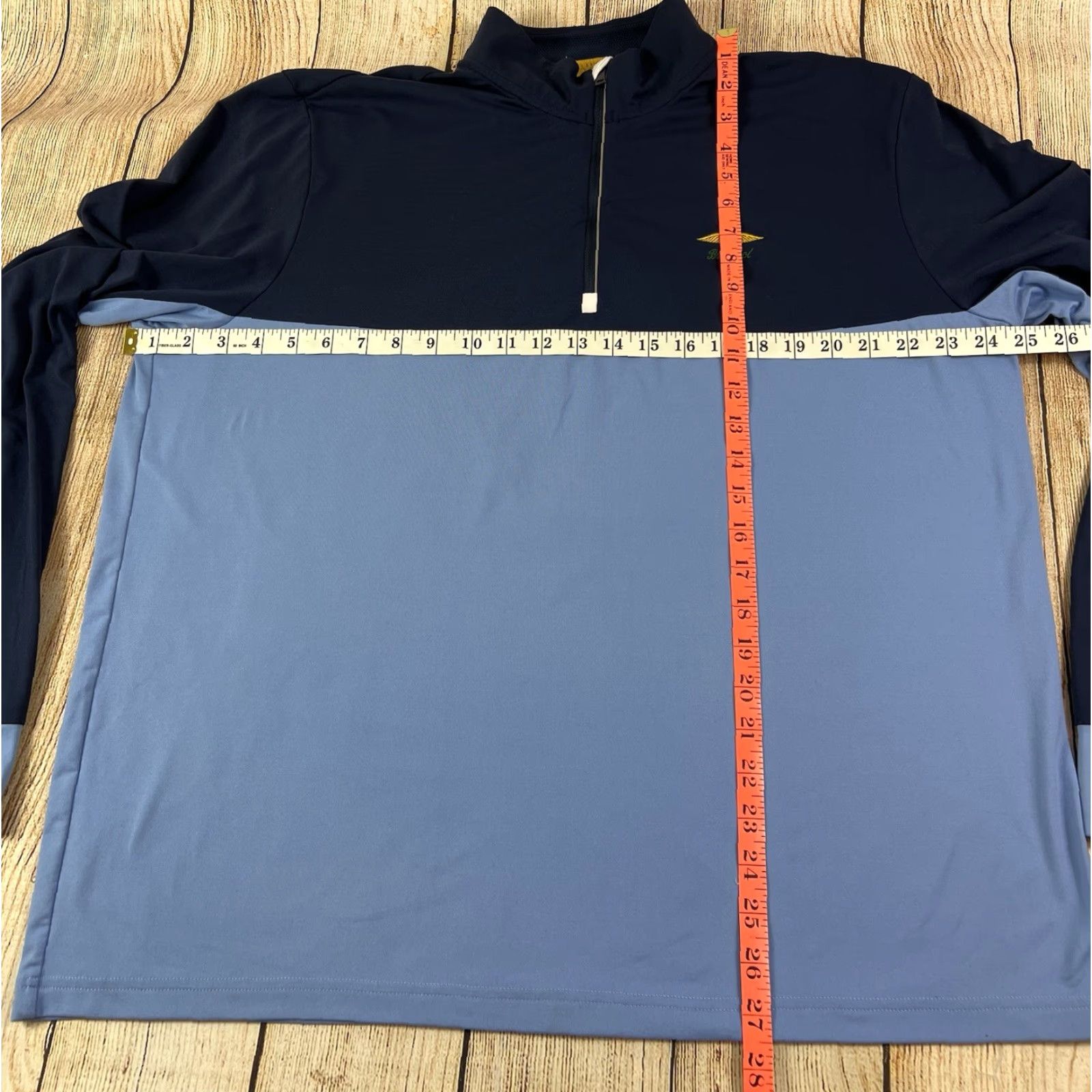 Polo Ralph Lauren Mens Polo Ralph Lauren 1/4 Zip Pullover Golf Baltusrol Stifel Wicking Blue XL Regular Mens Polo Ralph Lauren Padding? Size US XL / EU 56 / 4 - 3 Thumbnail