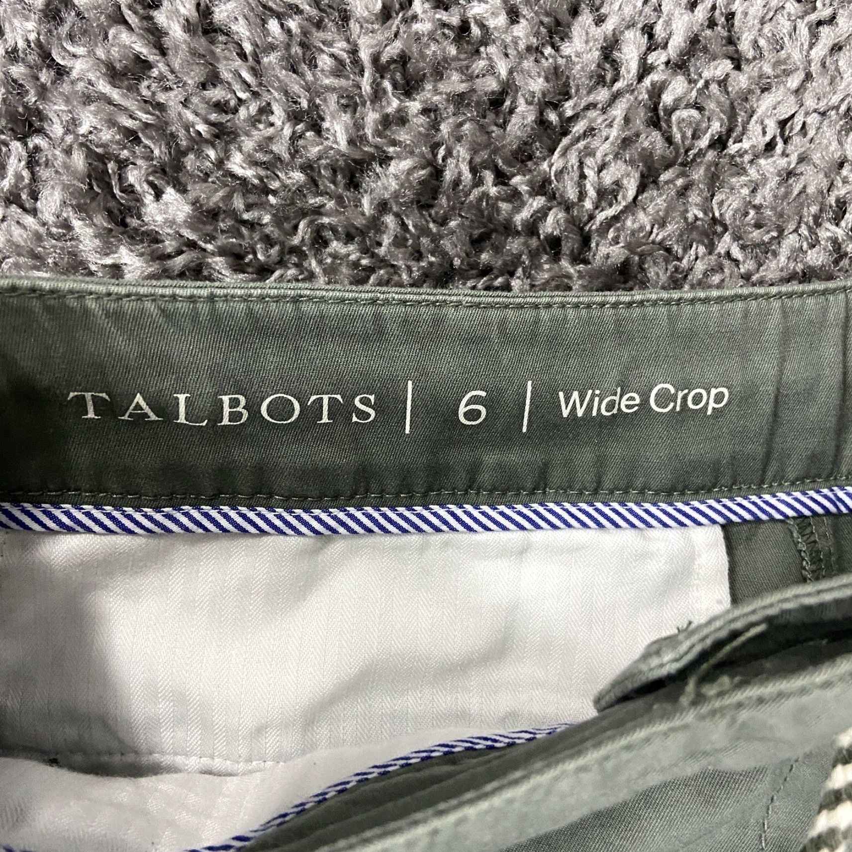 Talbots TALBOTS Wide Crop Green Pants Women’s 6 Regular Size 28" / US 6 / IT 42 - 6 Thumbnail