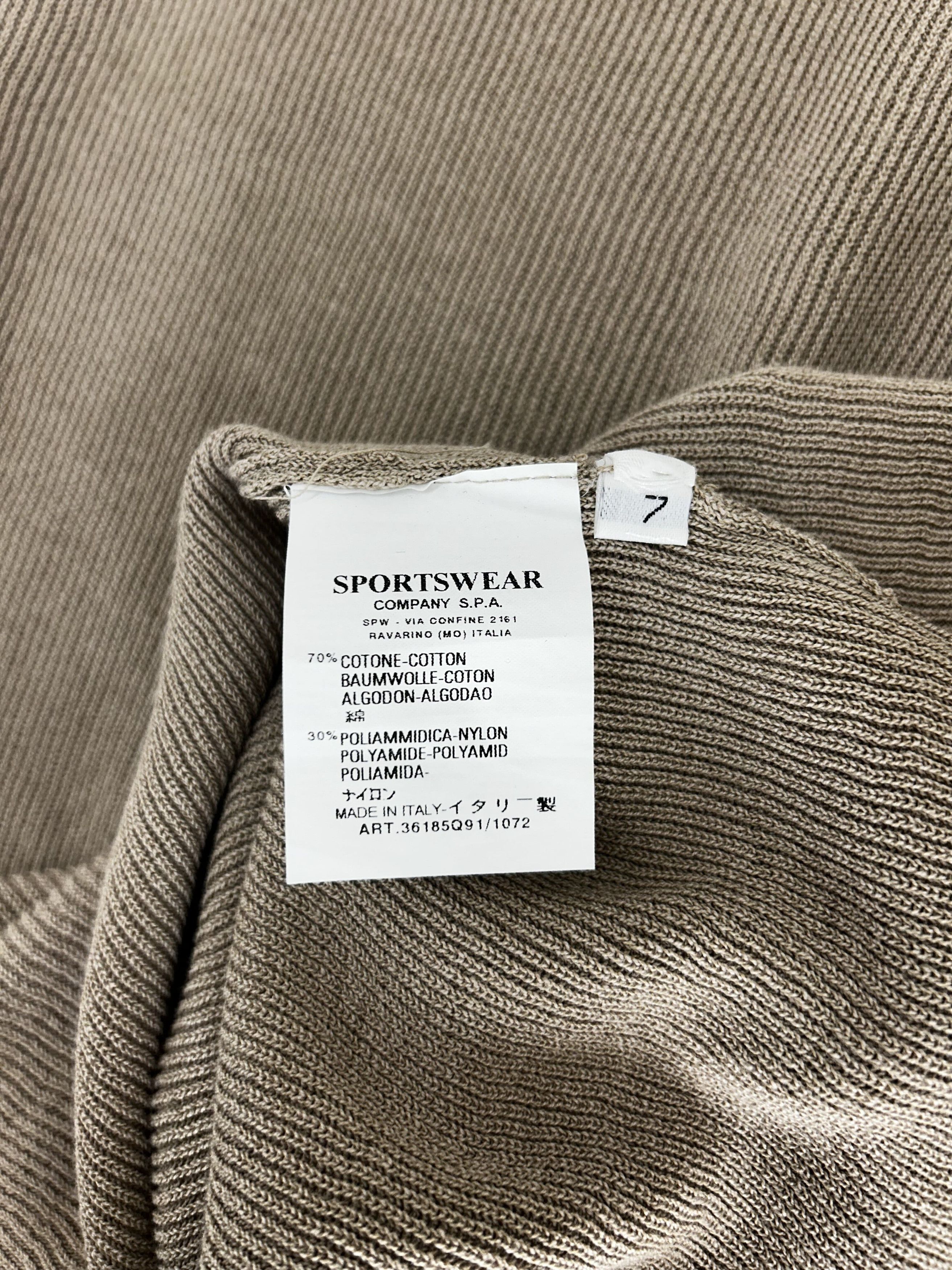 C.P. Company CP Company Sand Crew Neck Micro Rib Knitwear SIZE 7 Size US XXL / EU 58 / 5 - 5 Thumbnail