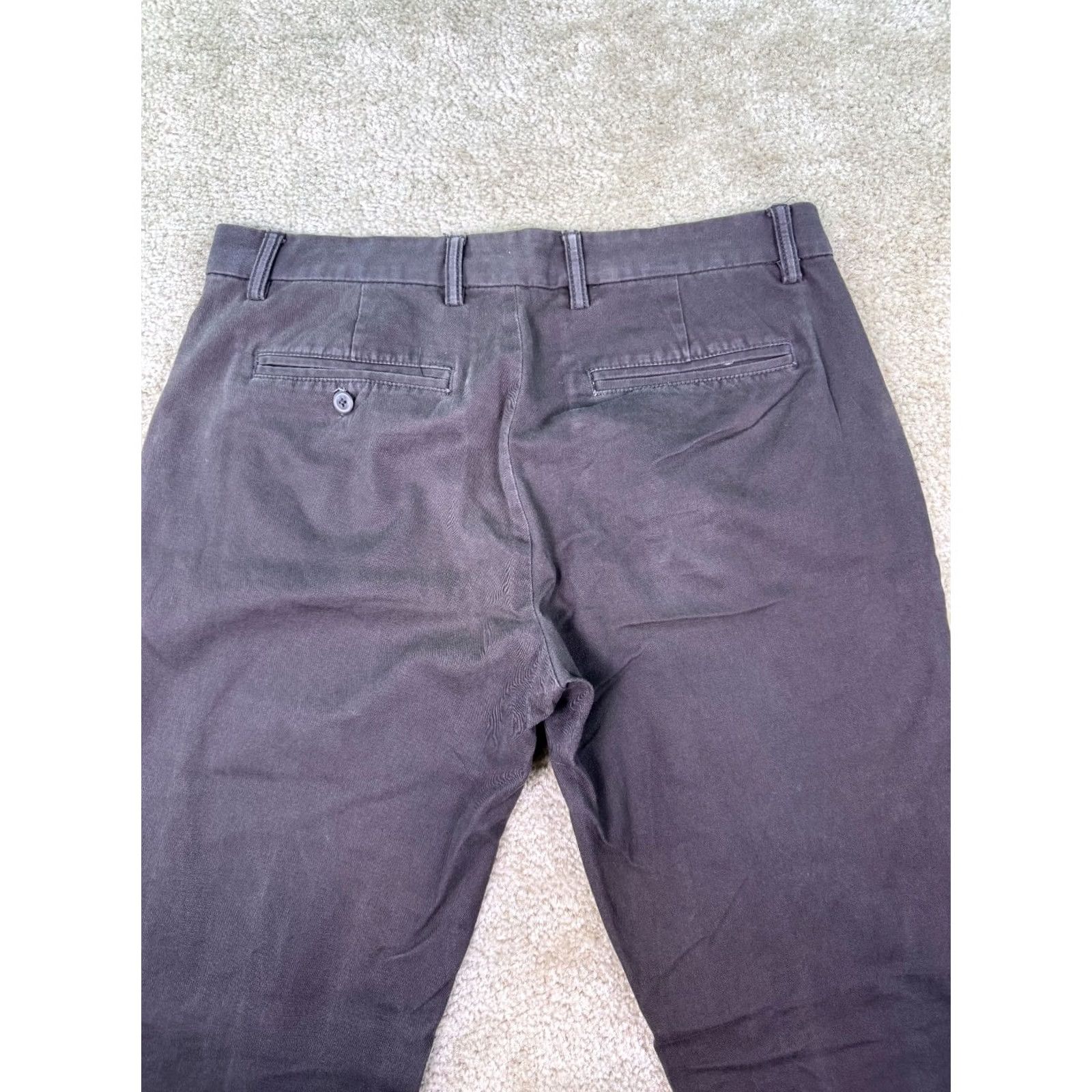 Old Navy Old Navy Slim Pants Men 32x32 Brown Cotton Blend Chino Straight 5-Pocket C489 Size US 32 / EU 48 - 5 Thumbnail