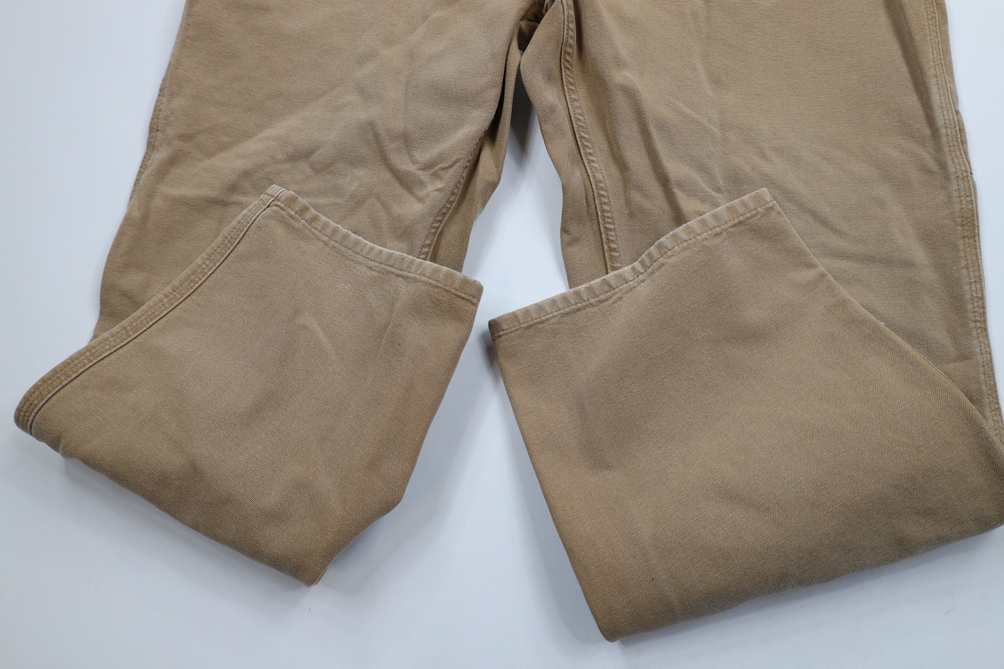 Carhartt × Vintage Vintage Y2K Carhartt Wide Leg Dungaree Pants Duck Brown Size US 40 / EU 56 - 5 Thumbnail