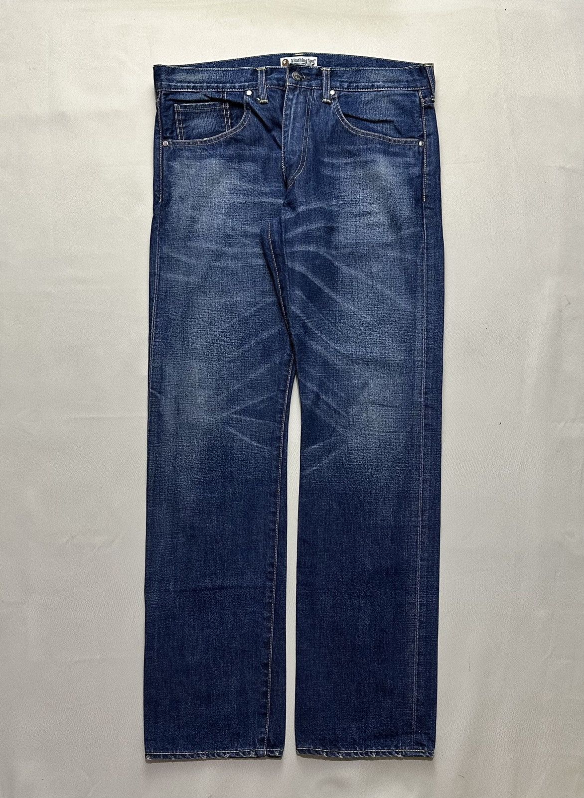 Bape A Bathing Ape Denim Size US 34 / EU 50 - 1 Thumbnail
