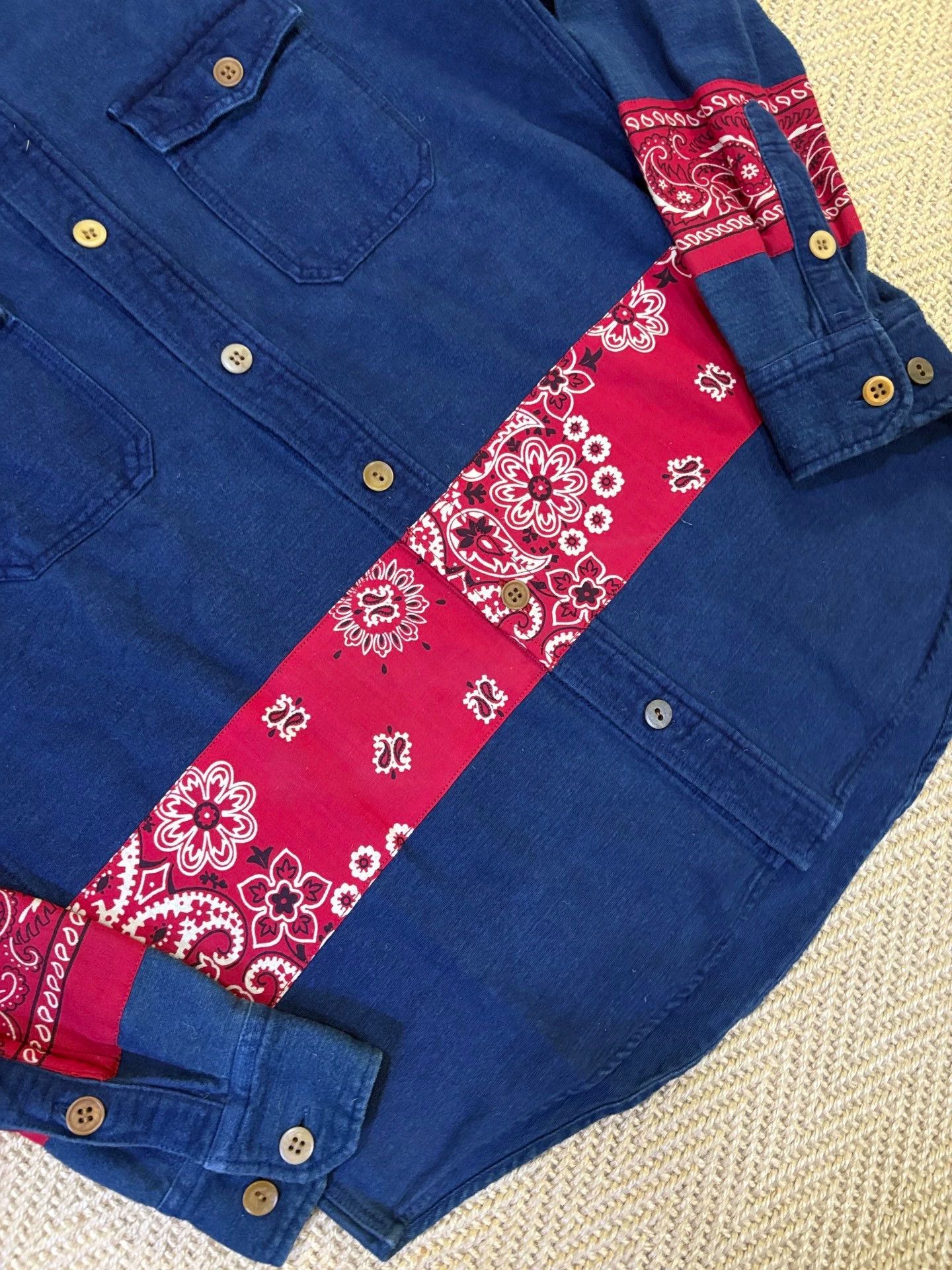 Visvim VISVIM 15AW ICT BLACK ELK FLANNEL SHIRT RED CASCADE SZ2 Size US M / EU 48-50 / 2 - 5 Thumbnail