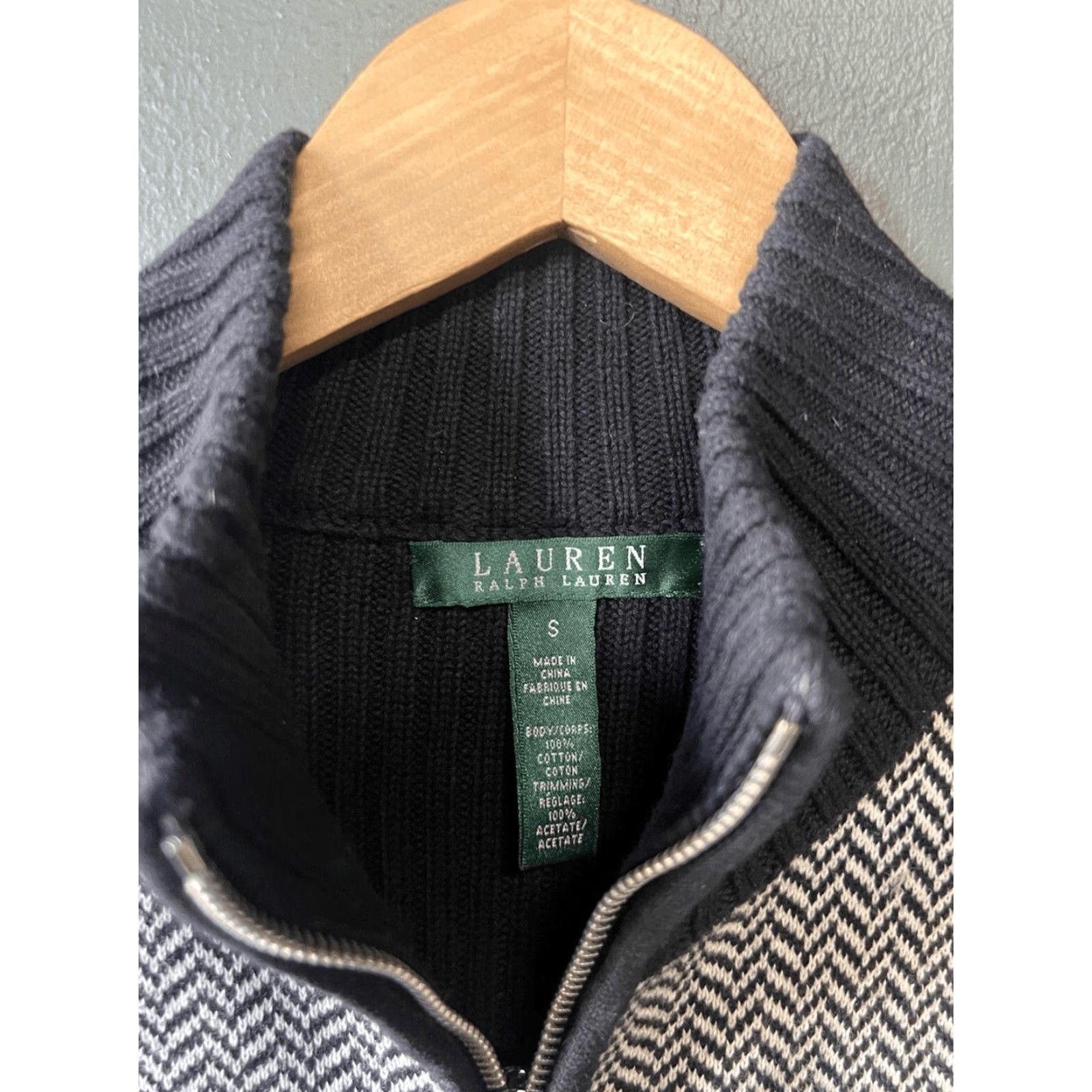 Ralph Lauren Lauren Ralph Lauren Womens Vest Full Zip Knit Sleeveless Black Size S Size S / US 4 / IT 40 - 3 Thumbnail